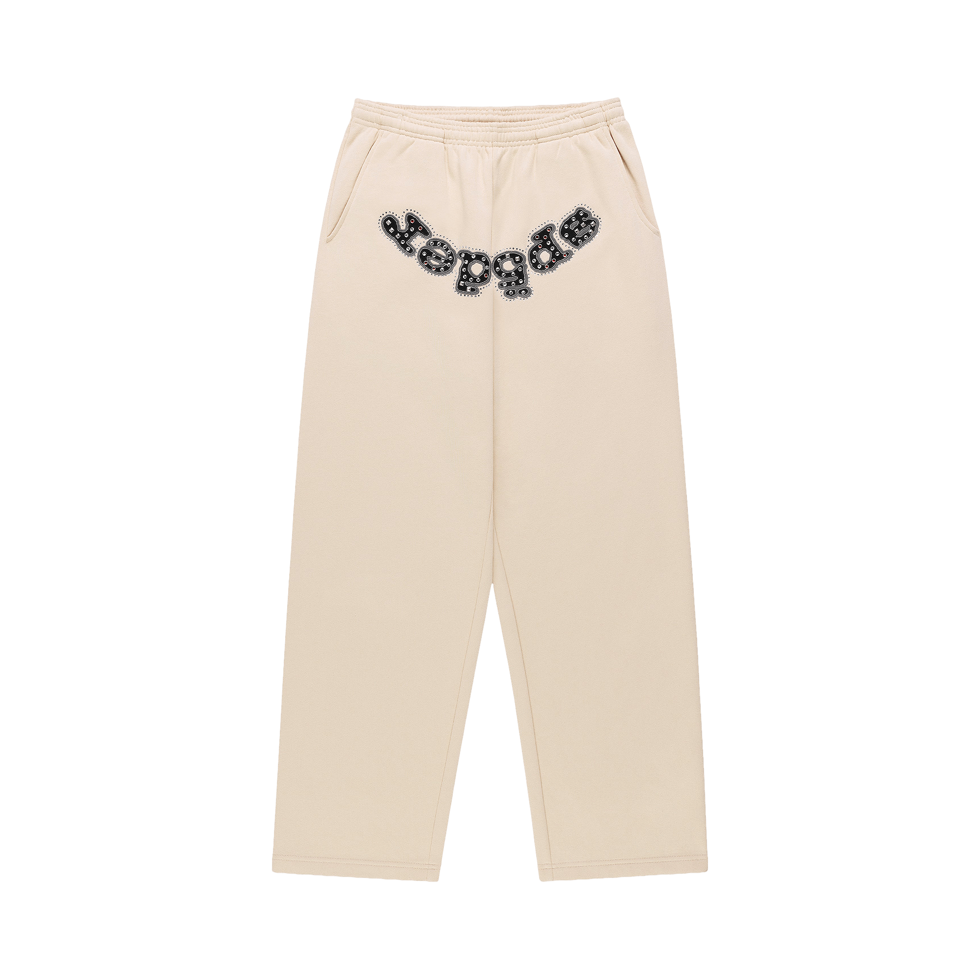 Sp5der Mixed Stone Og Logo Sweatpant 'Cream'