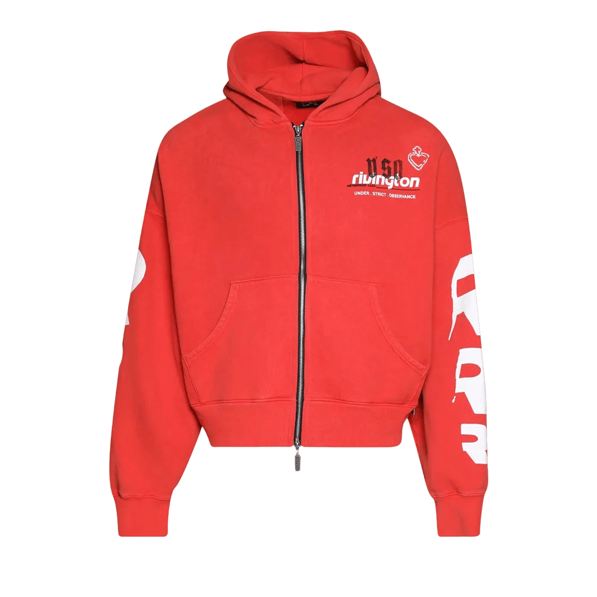 RIVINGTON roi Rebis Membership USO Zip Hoodie 'Red'