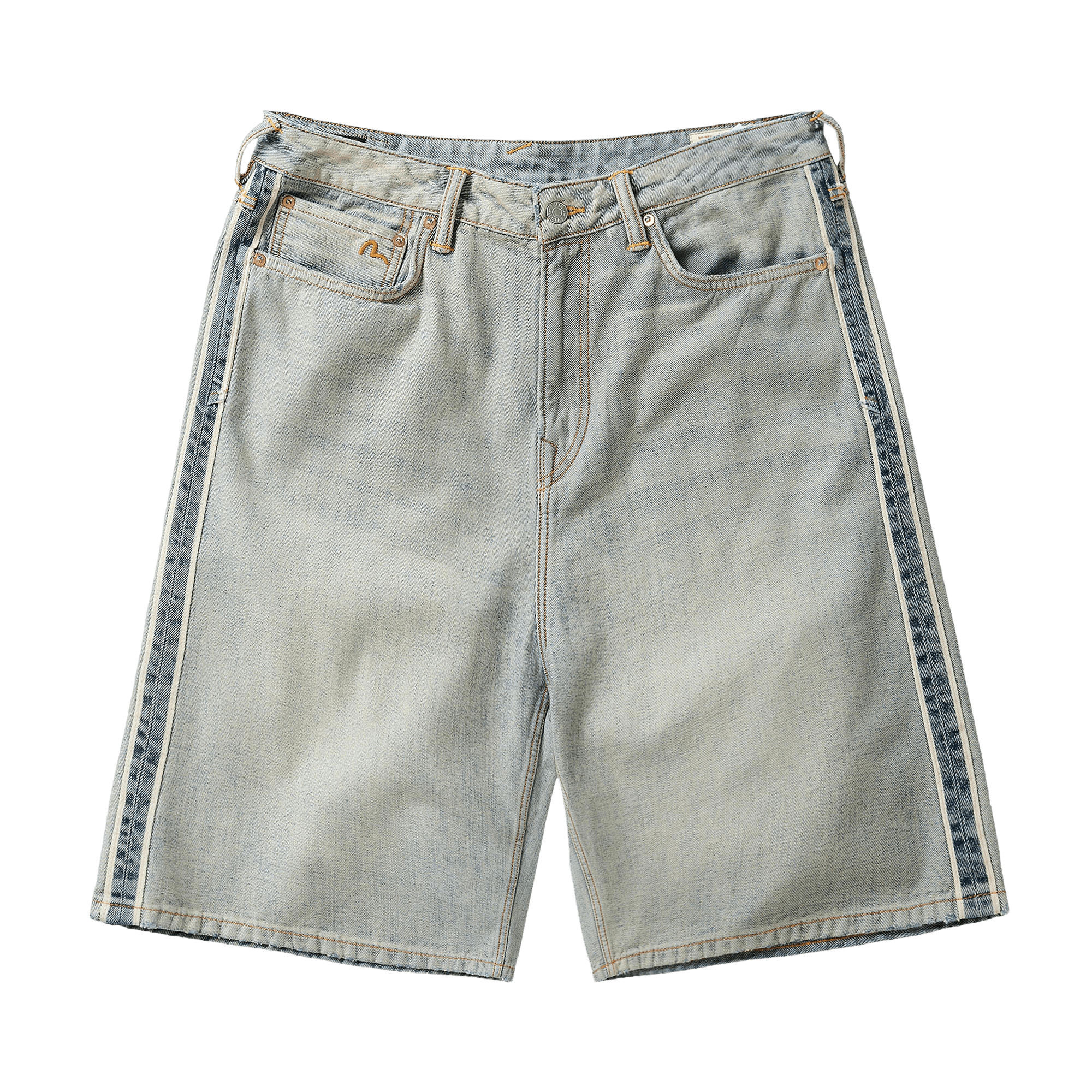 Palace x Evisu Long Denim Short 'Reverse Indigo'