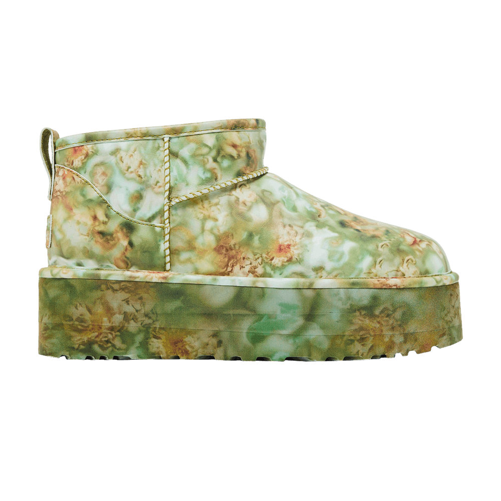 Collina Strada x UGG Classic Ultra Mini Platform Boot 'Green Floral'