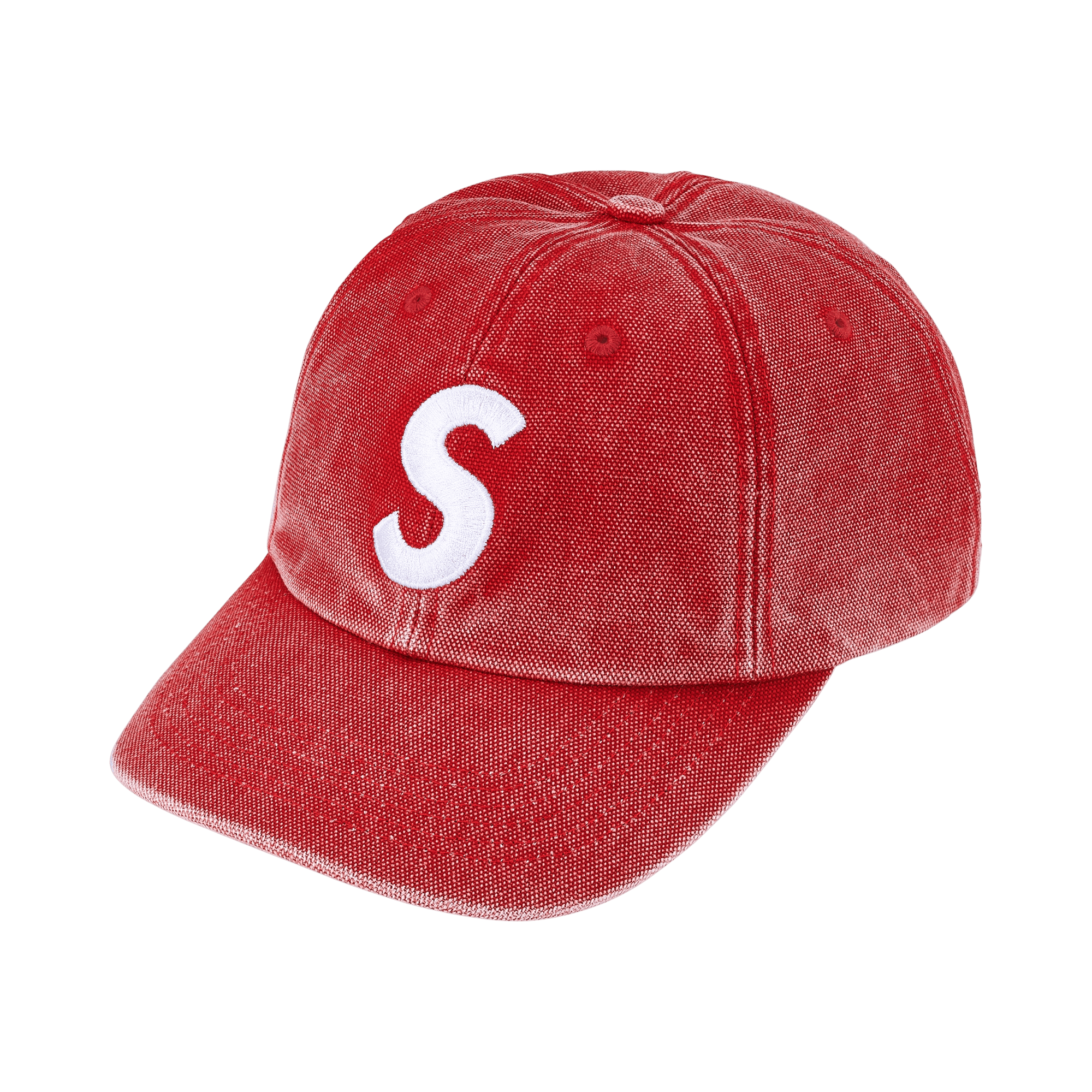 Supreme Pigment Coated S Logo 6-Panel 'Red'
