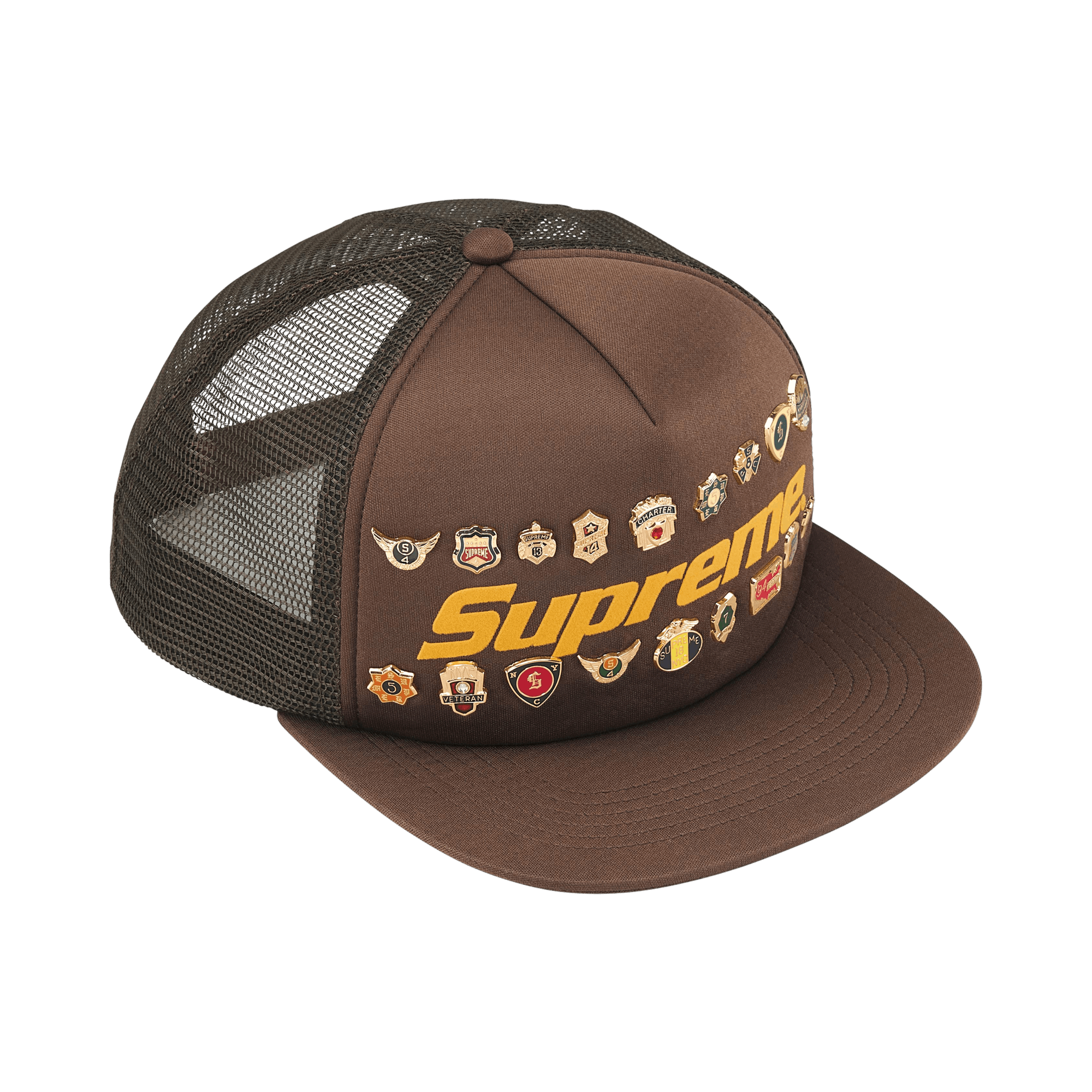 Supreme Pins Mesh Back 5-Panel 'Brown'