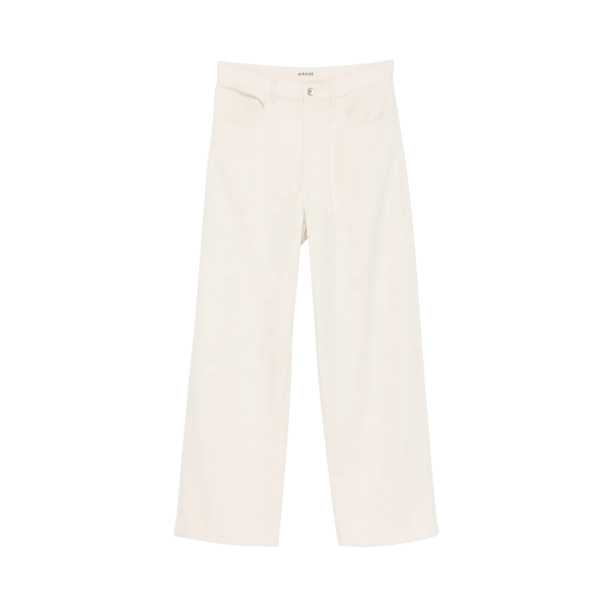 Auralee Silk Nep Denim 5p Wide Pants 'Ivory'