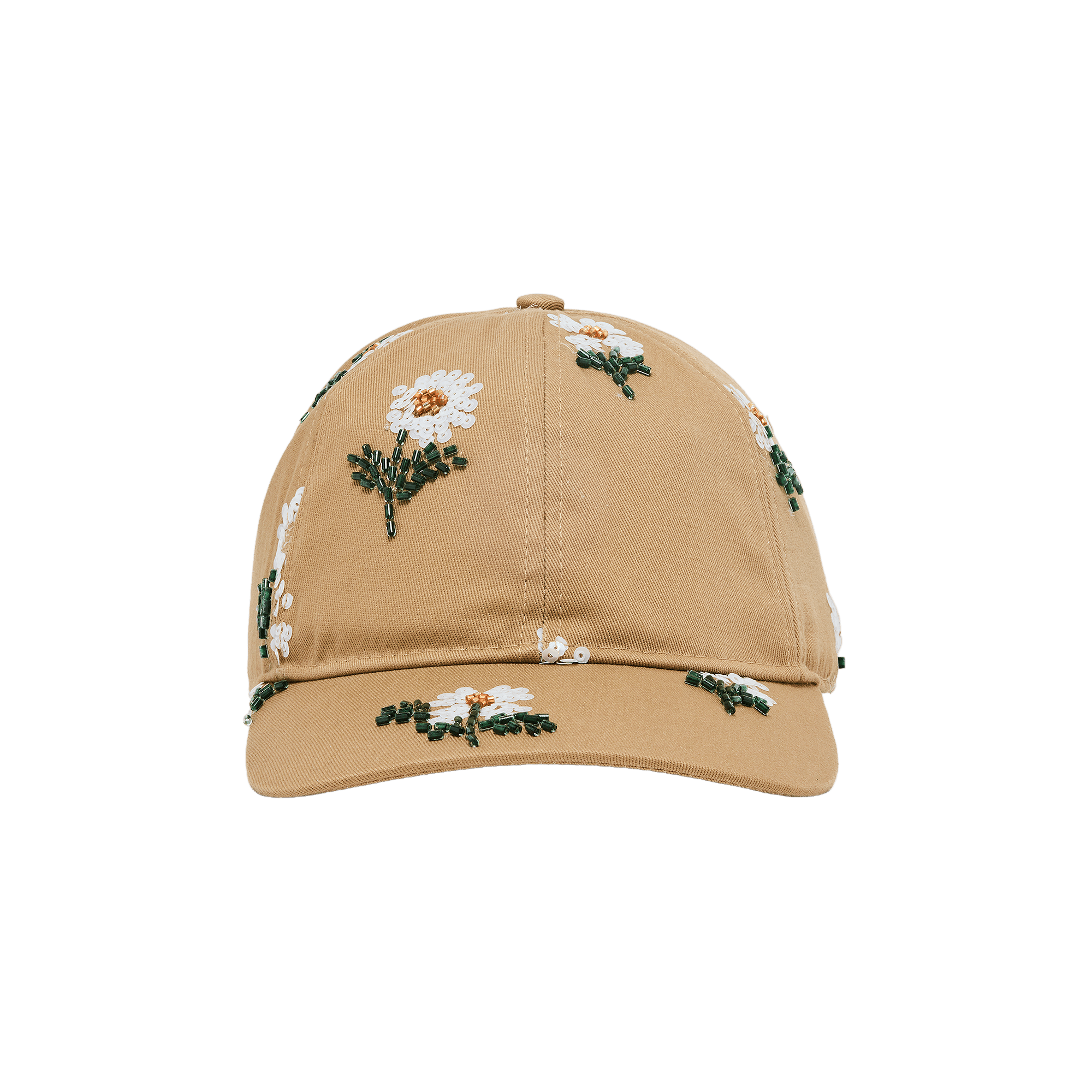 Honor The Gift Flowers Beaded 6 Panel Cap 'Taupe'