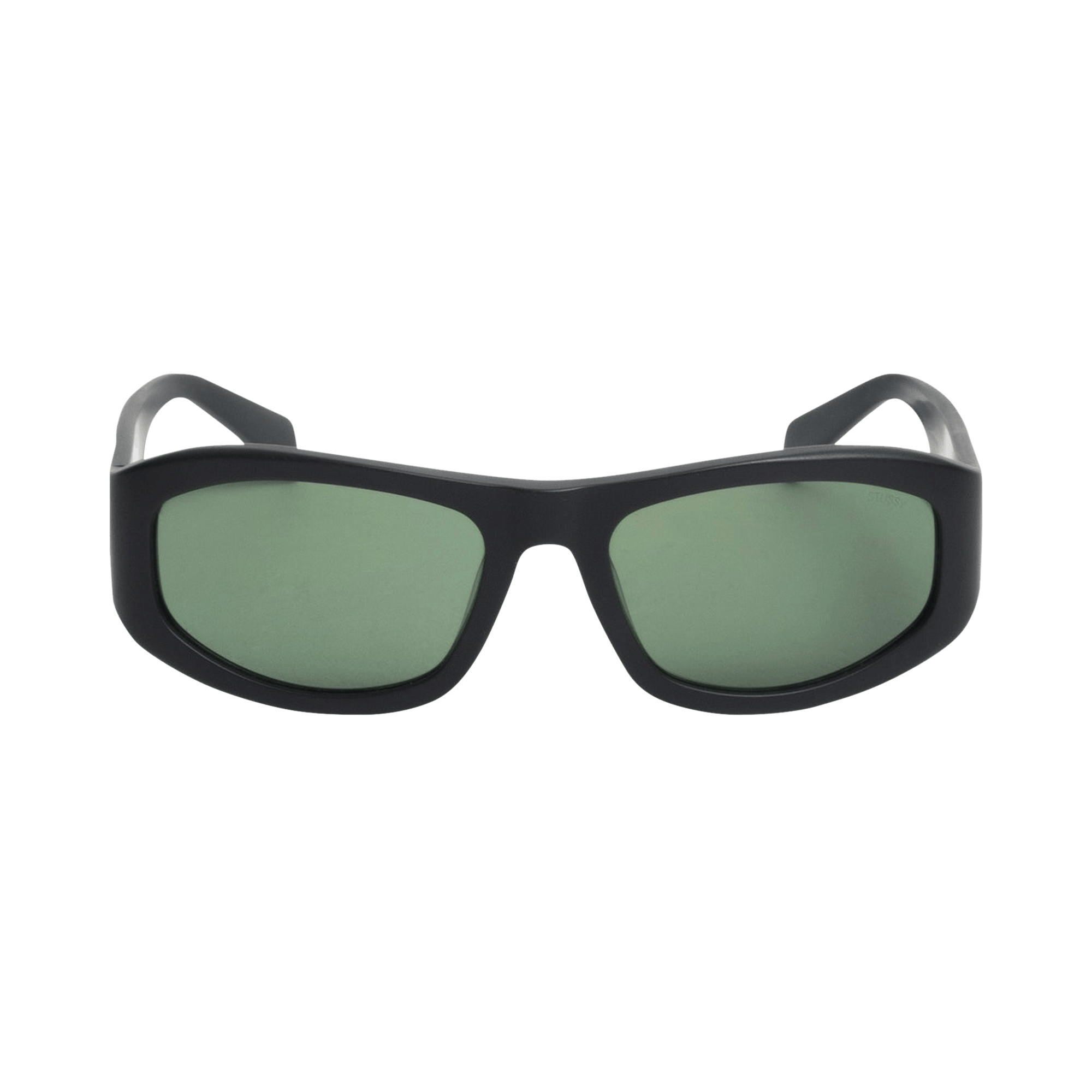 Stussy Landon Sunglasses 'Matte Black/Green Lens'