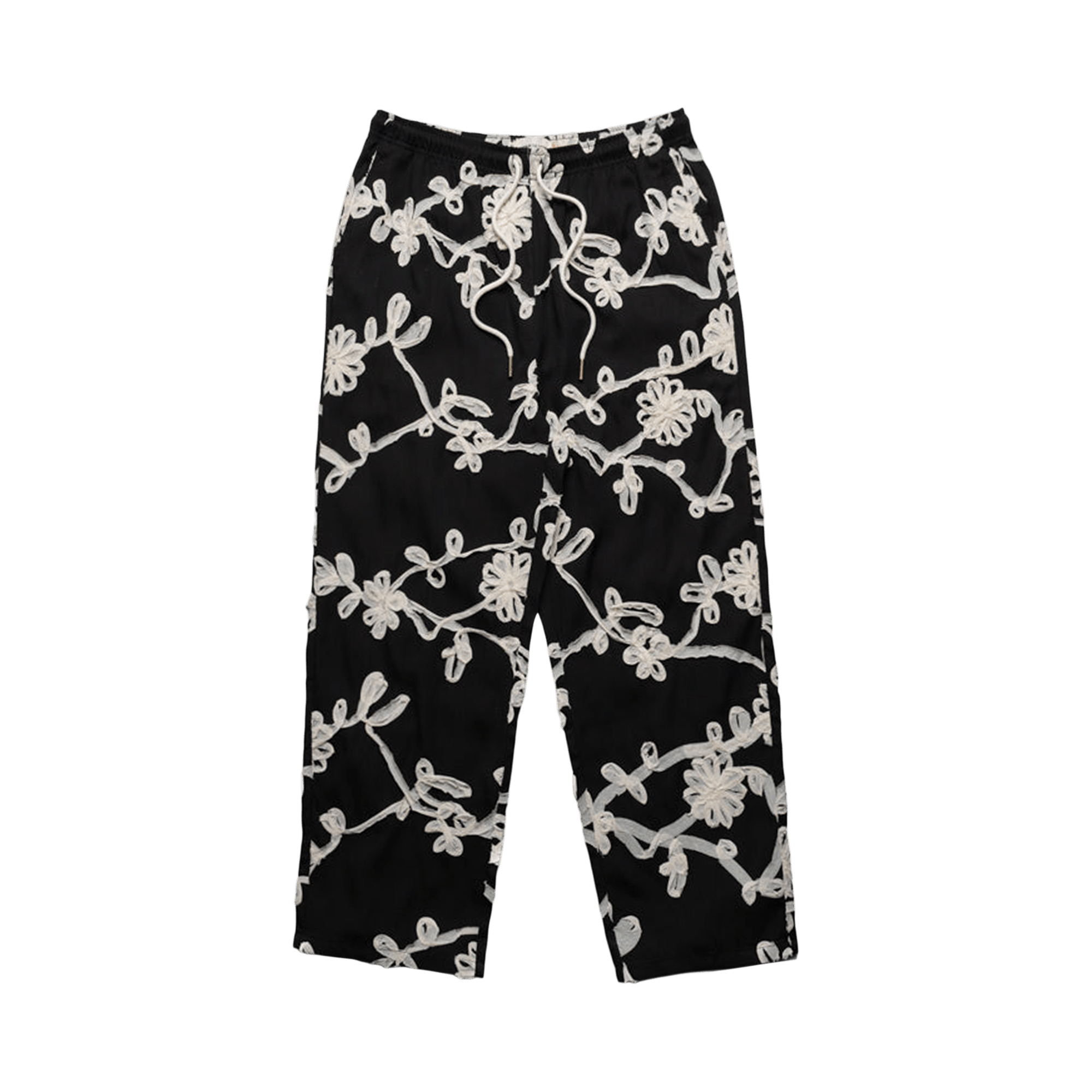 Honor The Gift Floral Ribbon Ankle Pant 'Black'