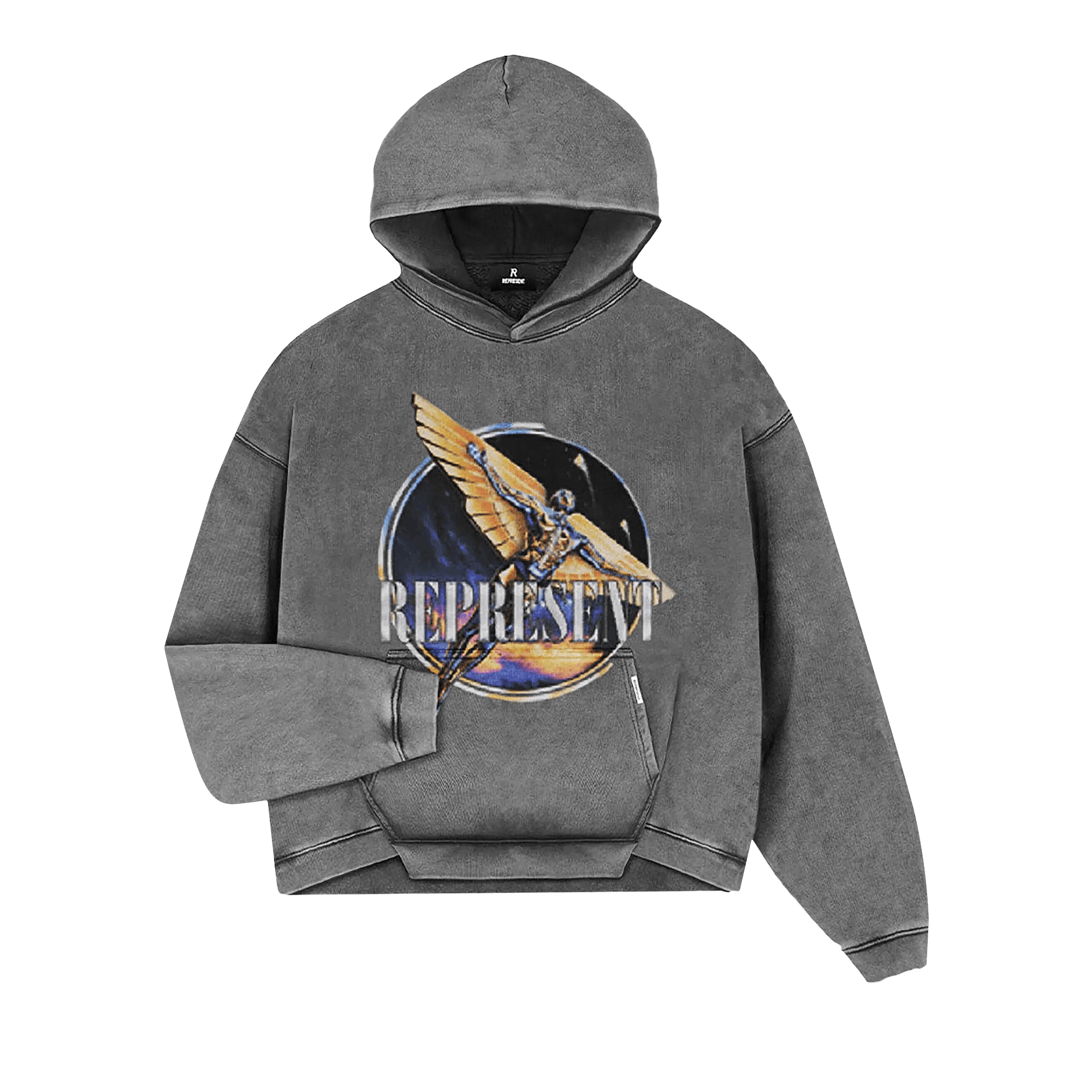 Represent Clo Golden Tour Hoodie 'Sun Fade Grey'