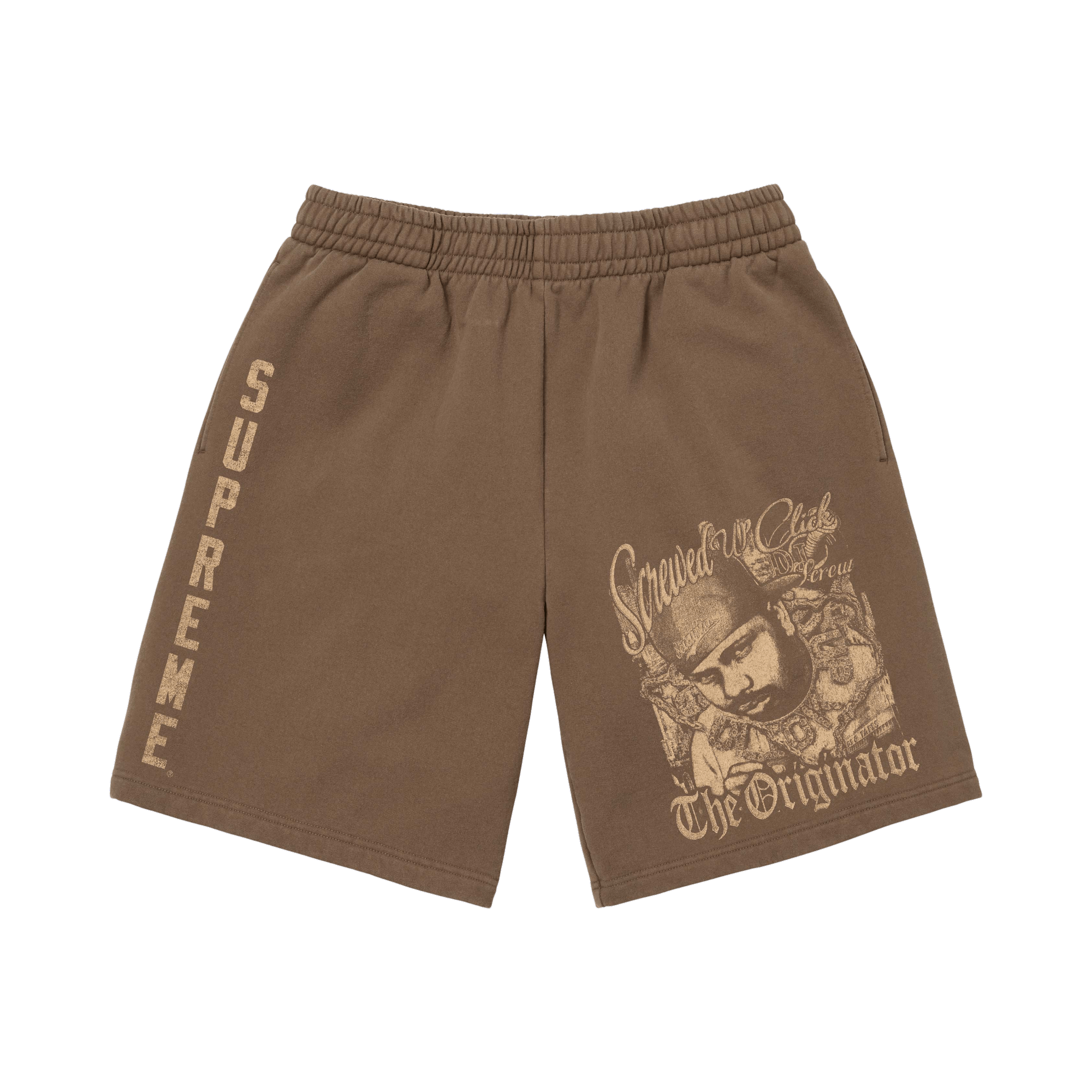 Supreme x Dj Screw Sweatshort 'Dusty Brown'