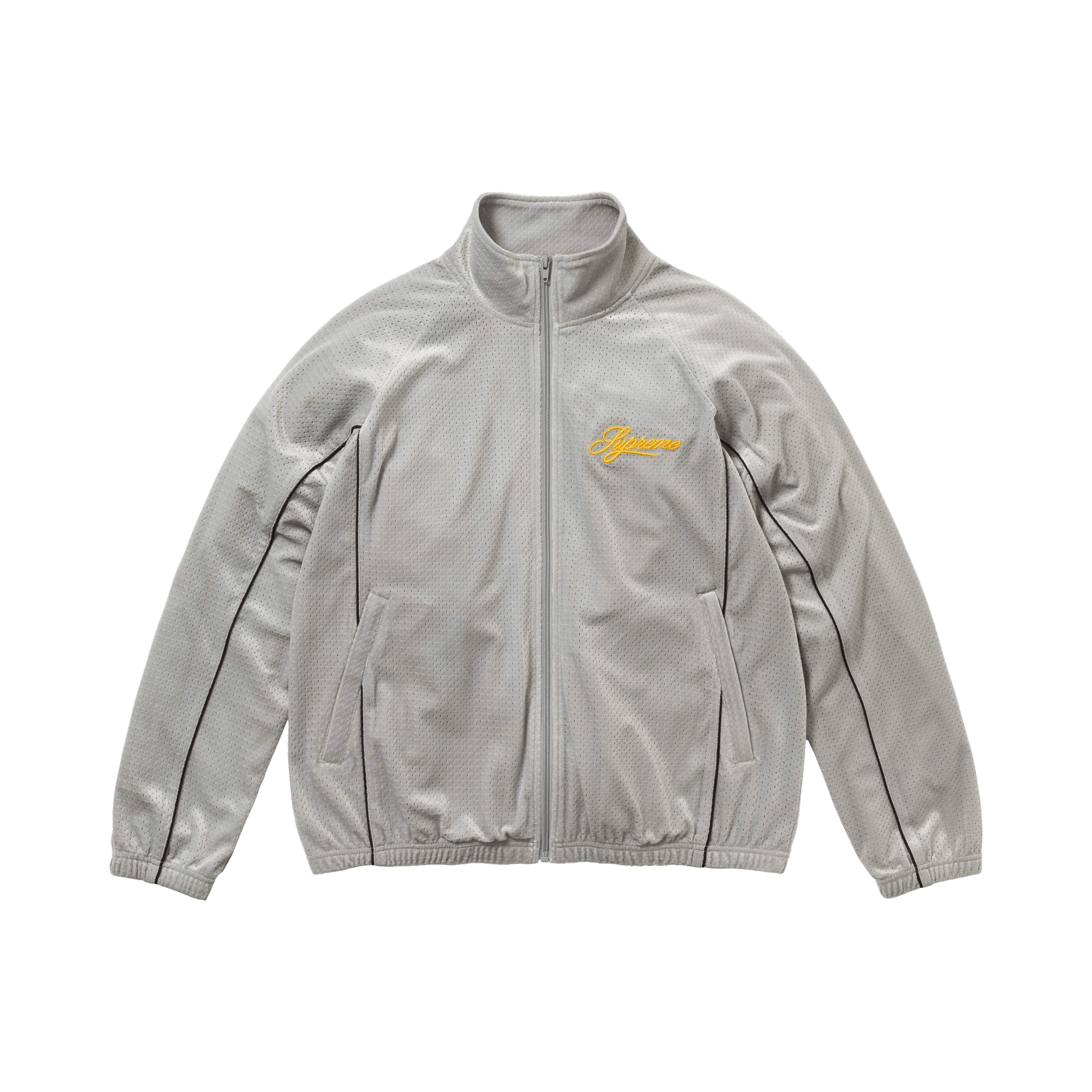 Supreme Velour Mesh Track Jacket 'Silver'