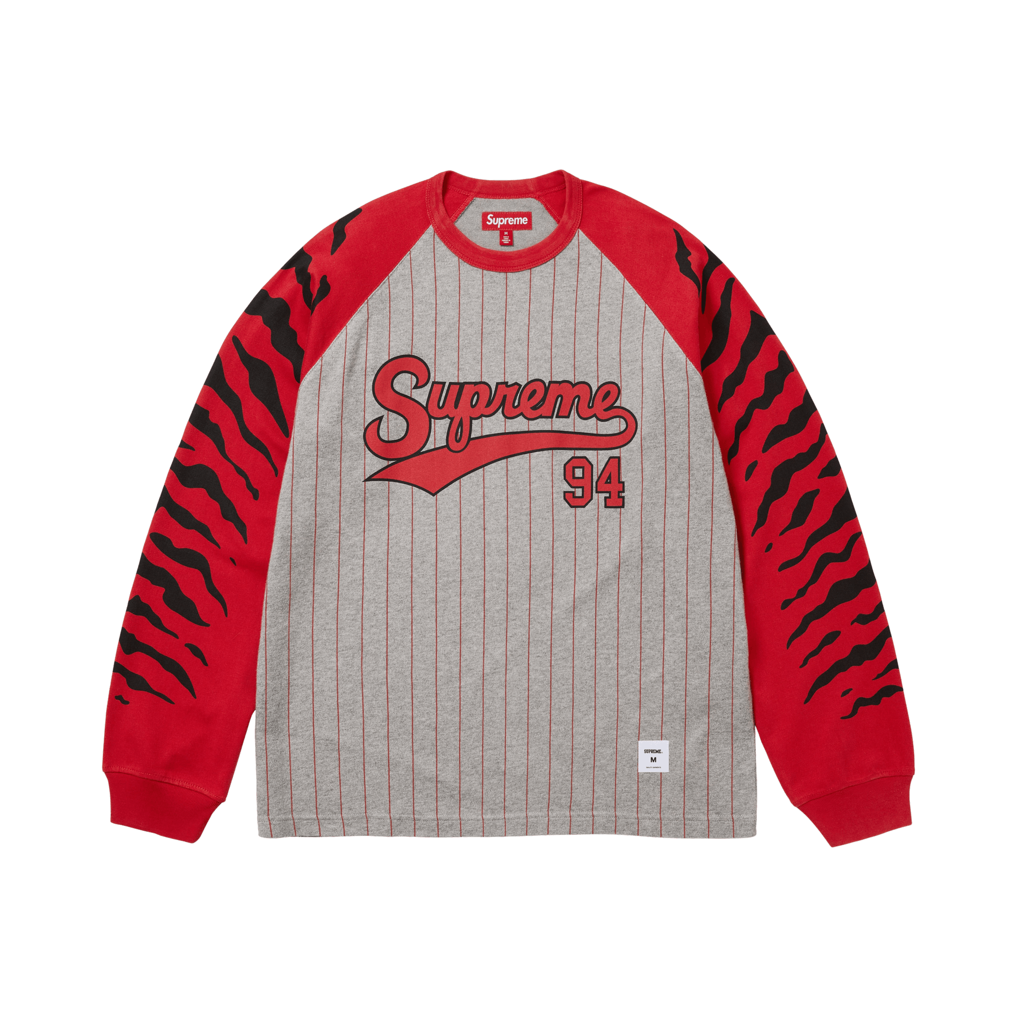 Supreme Tiger Raglan Long-Sleeve Top 'Heather Grey'