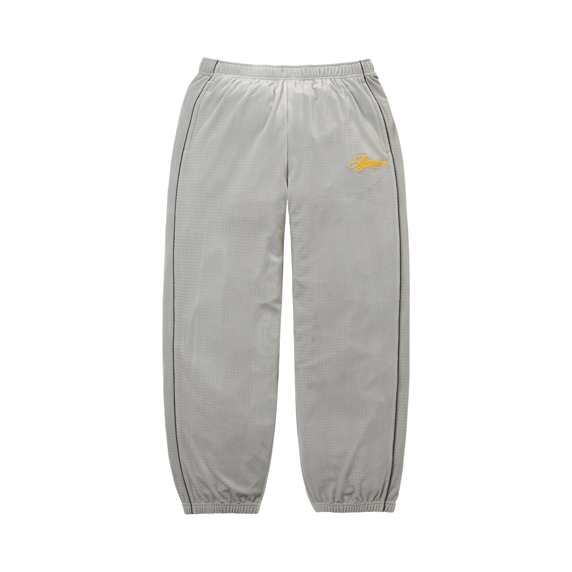 Supreme Velour Mesh Track Pant 'Silver'
