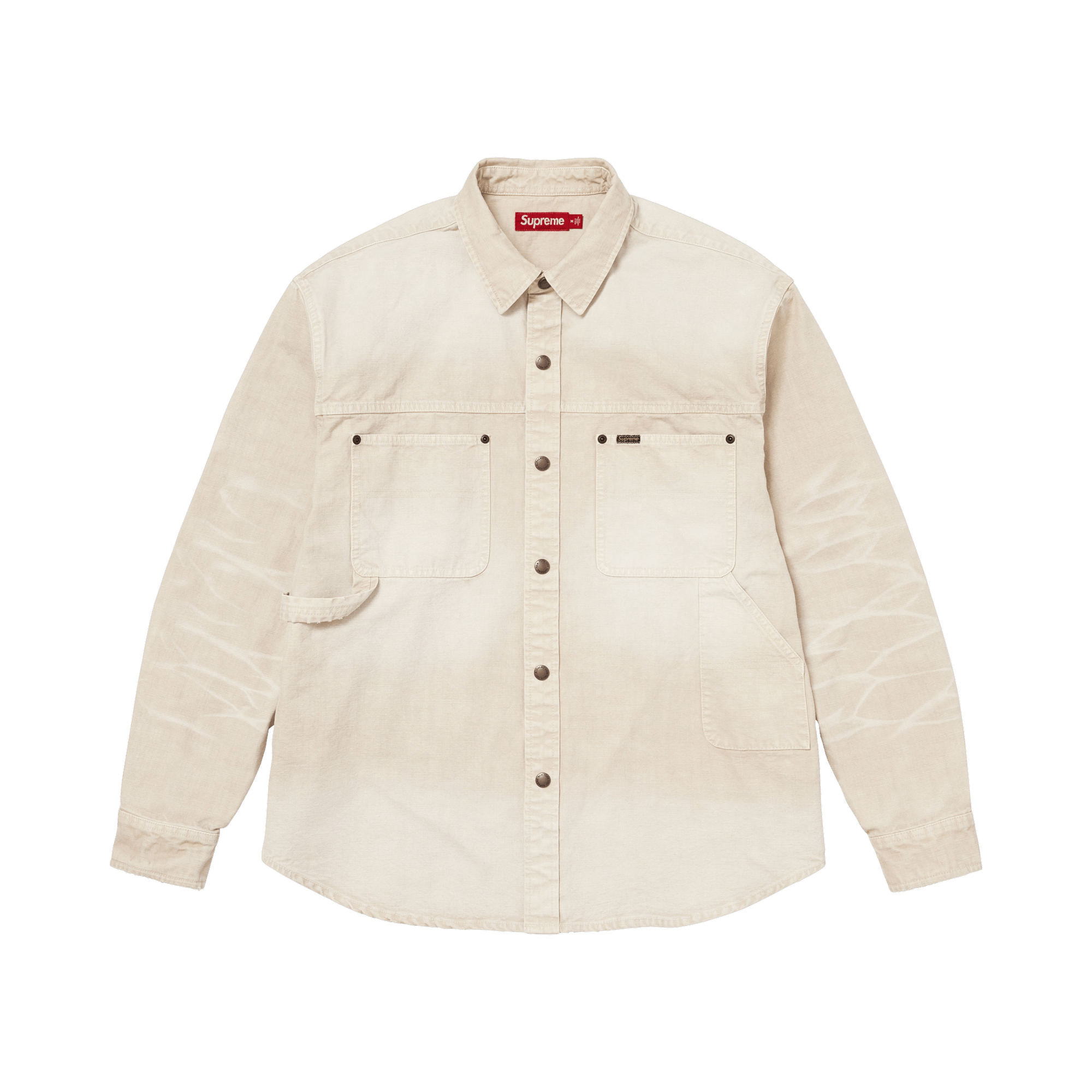 Supreme Worn Snap Painter Shirt 'Natural'