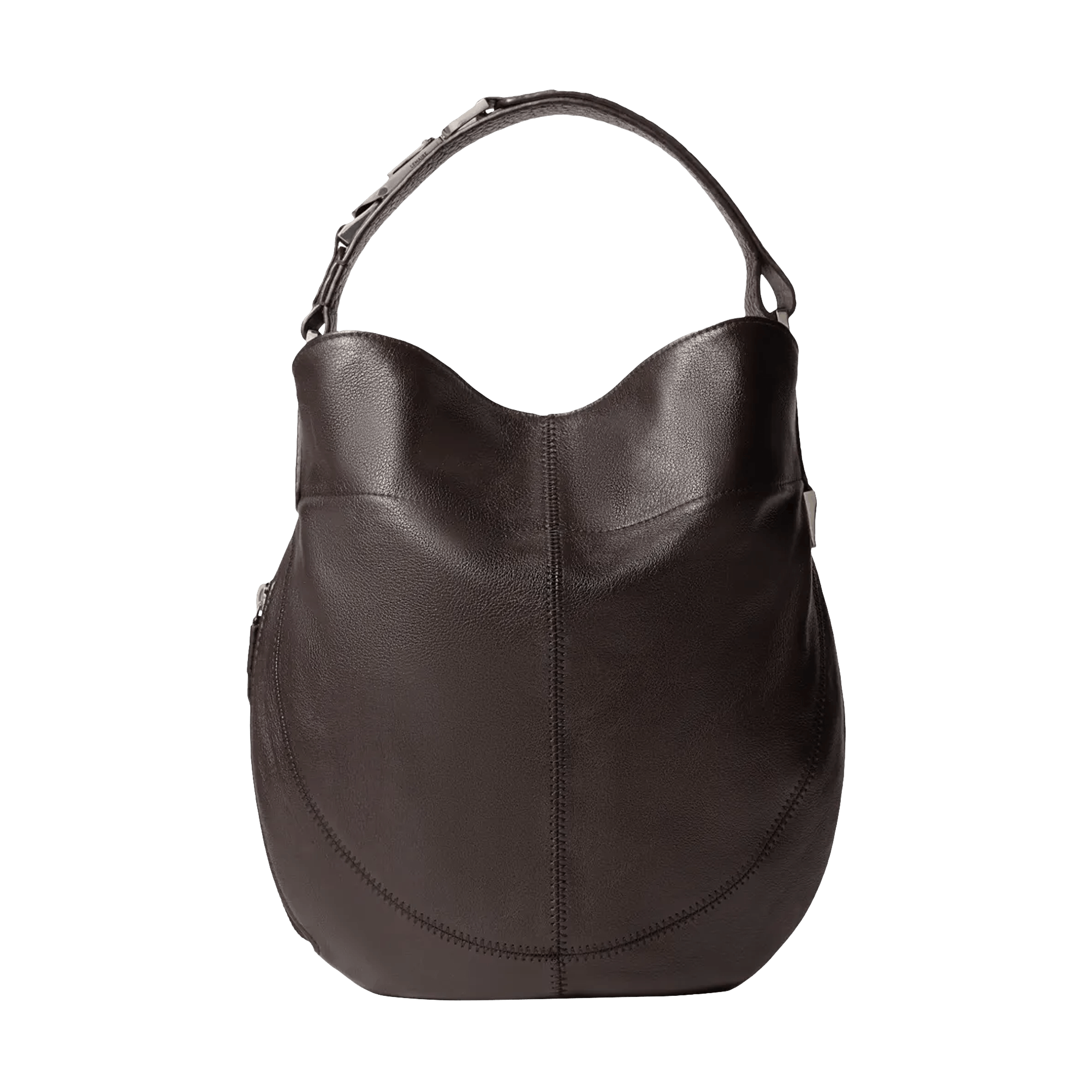 Lemaire Hobo Quiver Clip Bag 'Dark Chocolate'