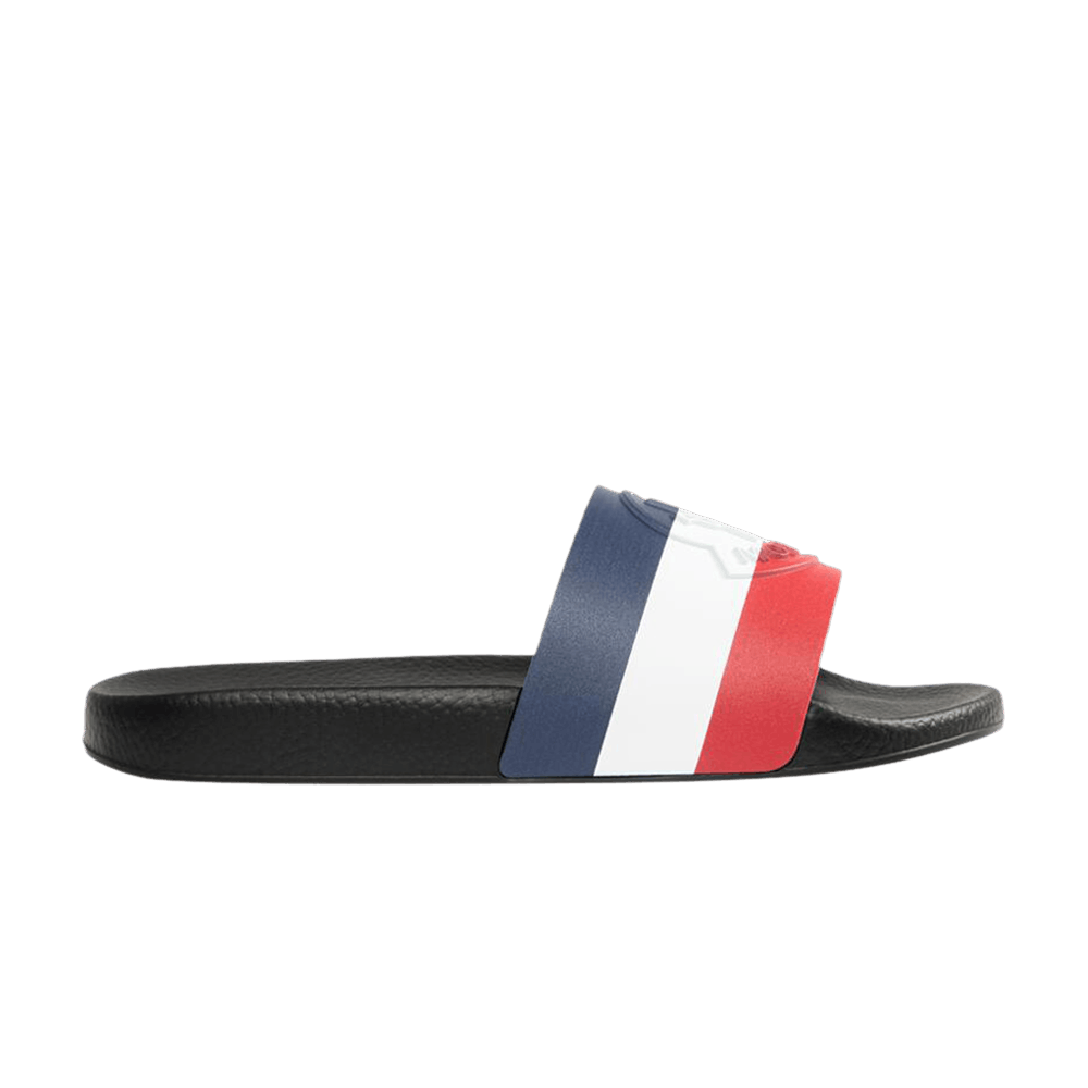 Moncler Basile Slide 'Charcoal Red White Blue'