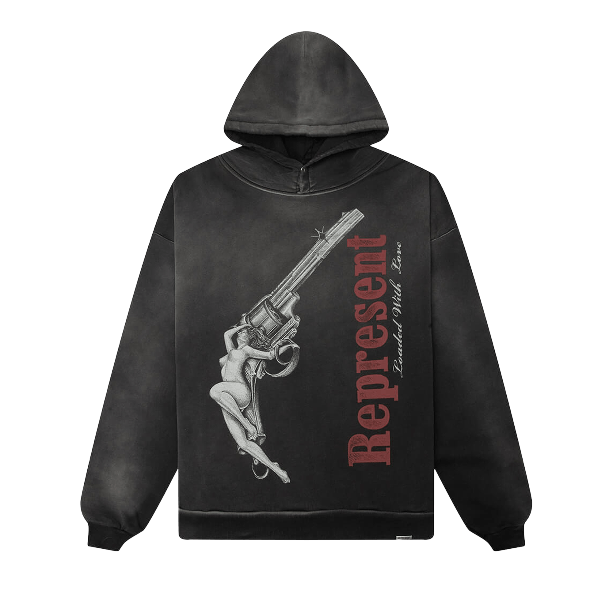 Represent Clo Loaded With Love Hoodie 'Stained Black'