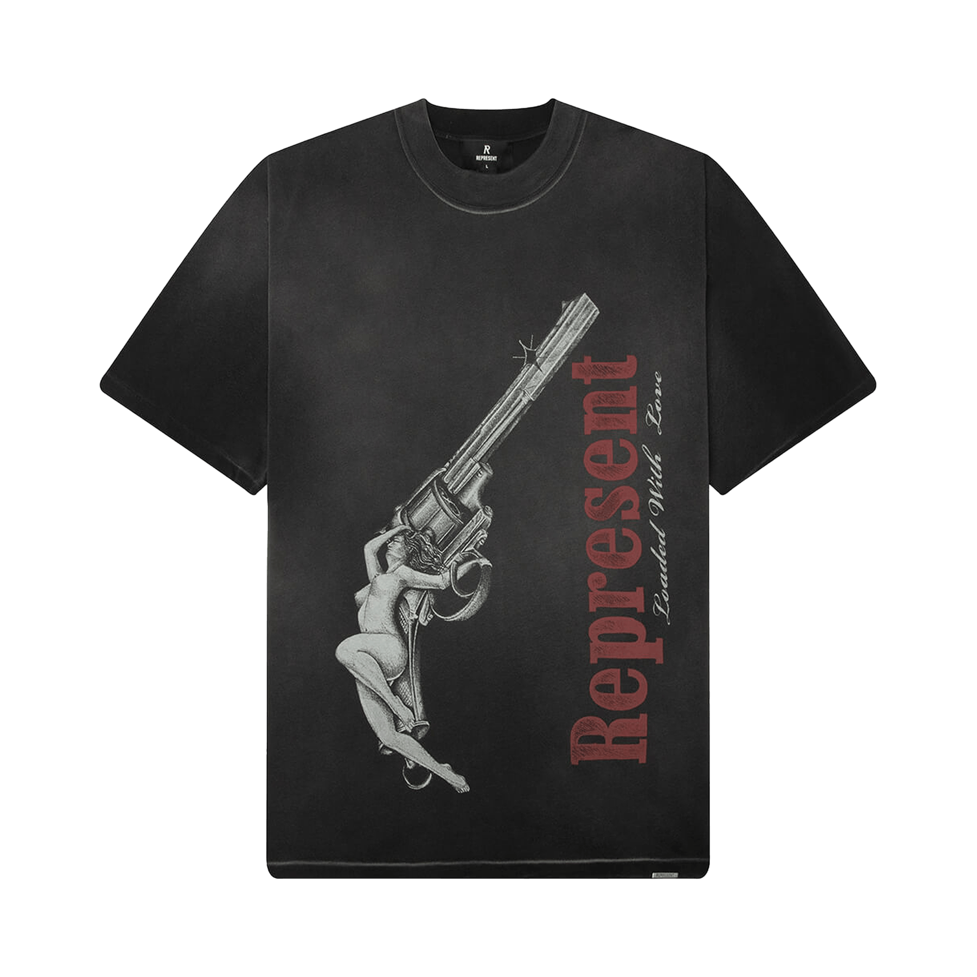 Represent Clo Loaded With Love T-Shirt 'Stained Black'