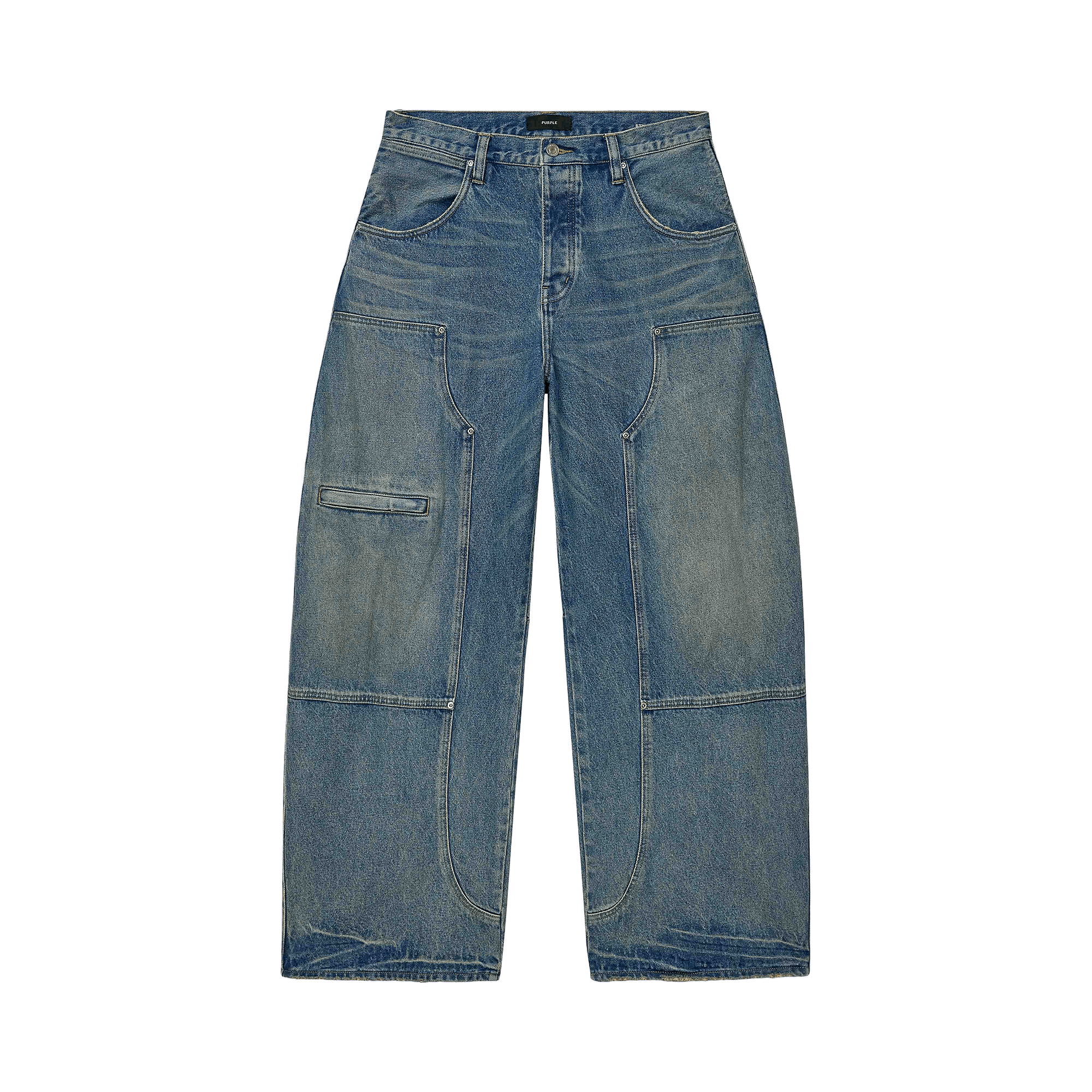 PURPLE BRAND Workwear Barrel Jeans 'Light Indigo'