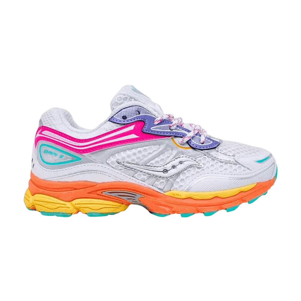 Saucony ProGrid Omni 9 Big Kid 'White Pink Orange'