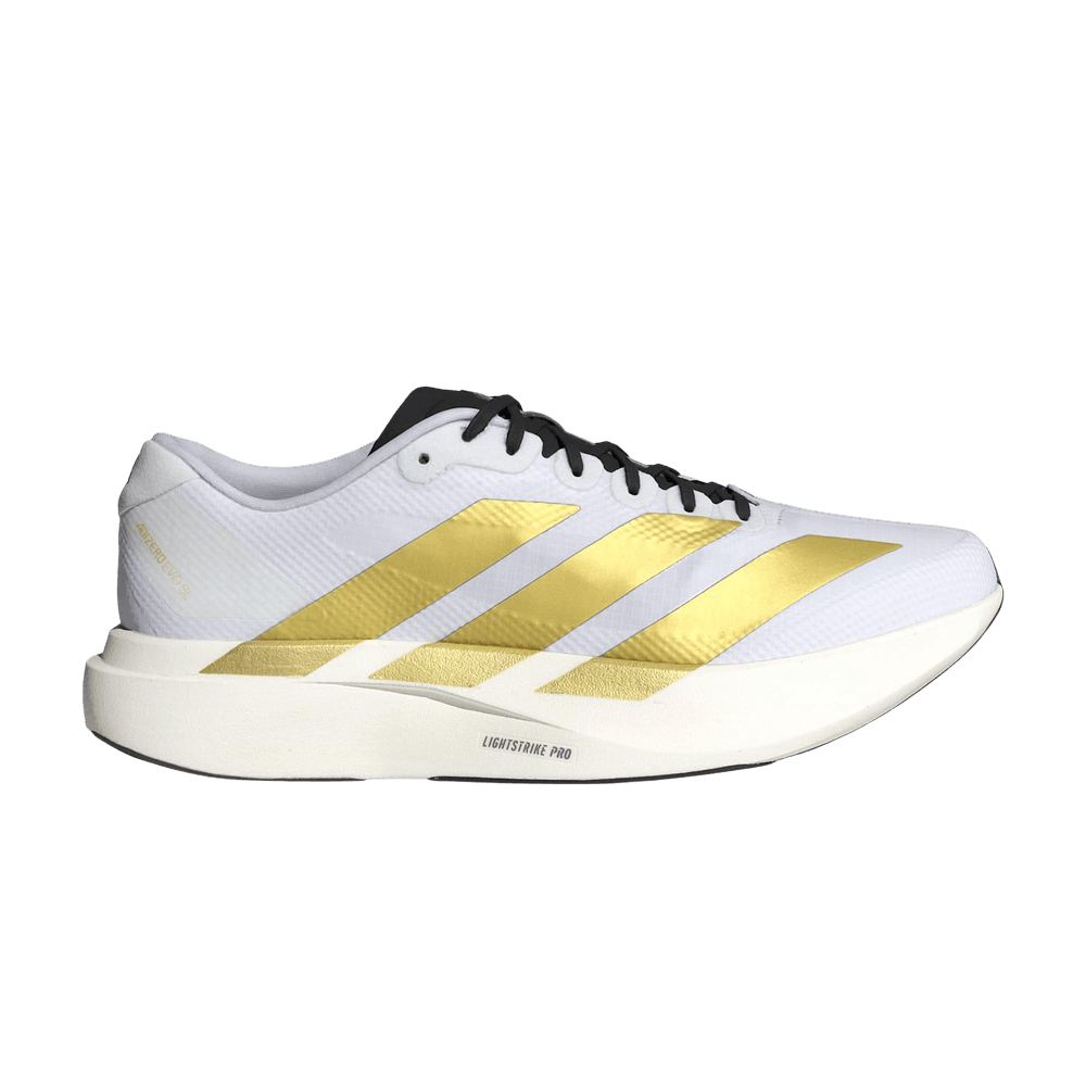 adidas Adizero Evo SL 'Cloud White Matte Gold Core Black'