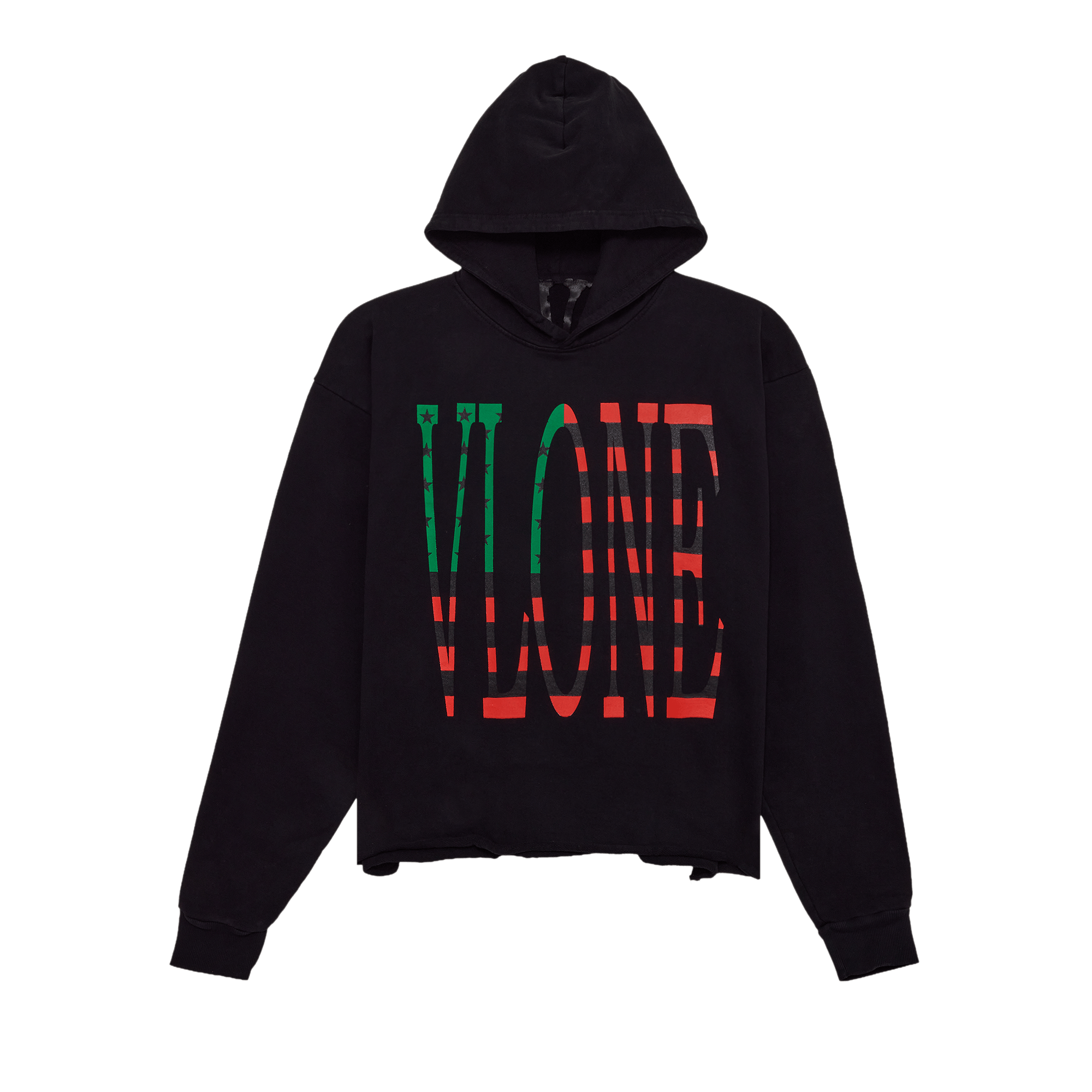 Buy Vlone Friends Hoodie 'Black/Green' - 1020 100000106FH GREE | GOAT