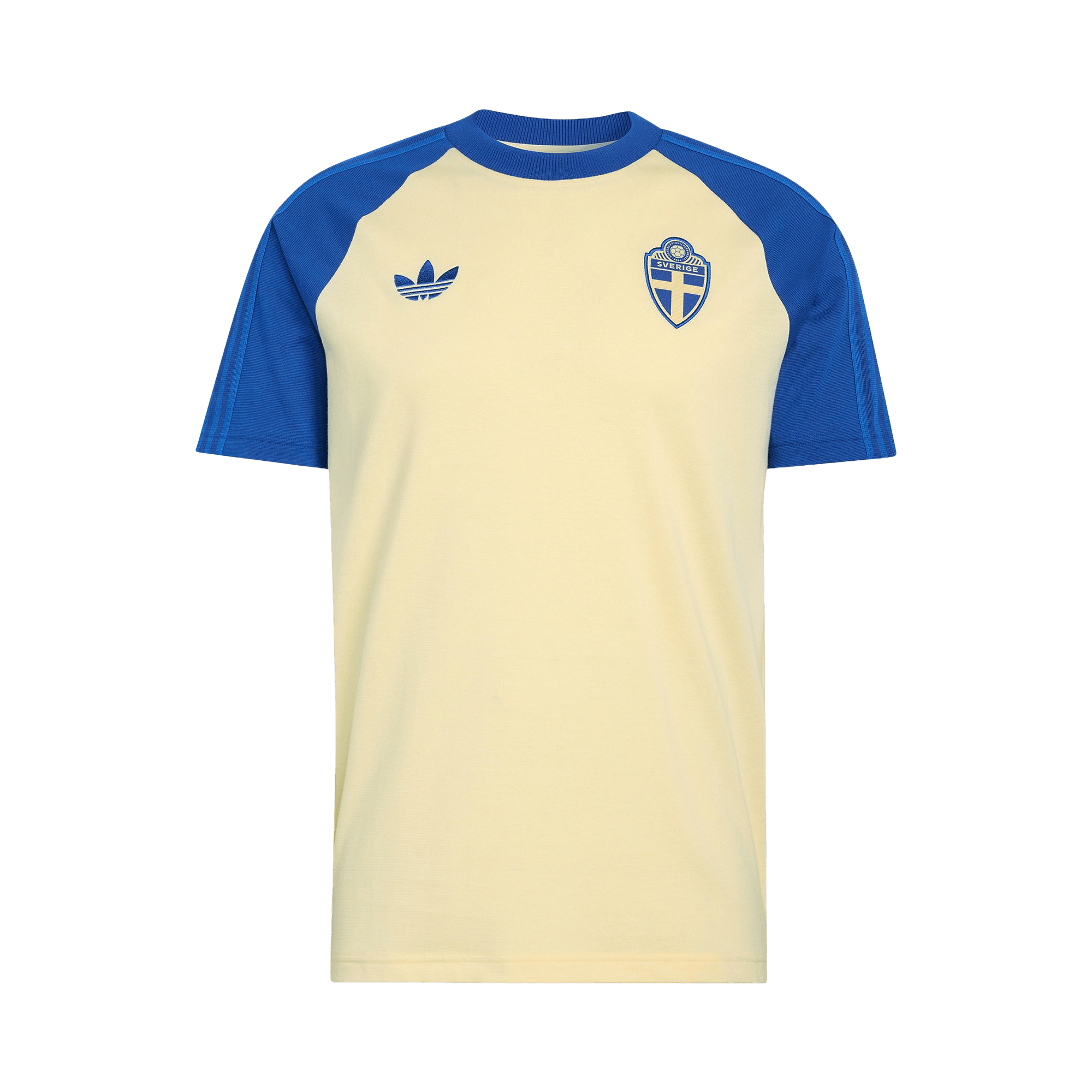 Adidas Sweden Originals T-Shirt 'Almost Yellow/Royal Blue'