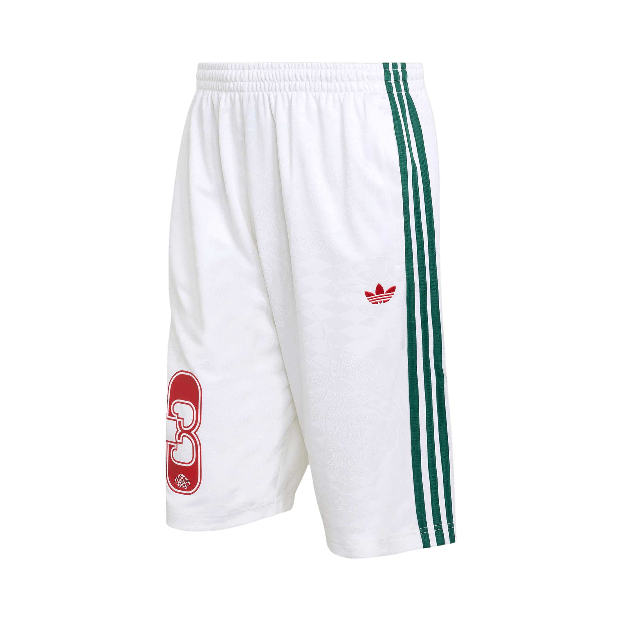 Adidas Originals Shorts Roses 'White/Collegiate Green'