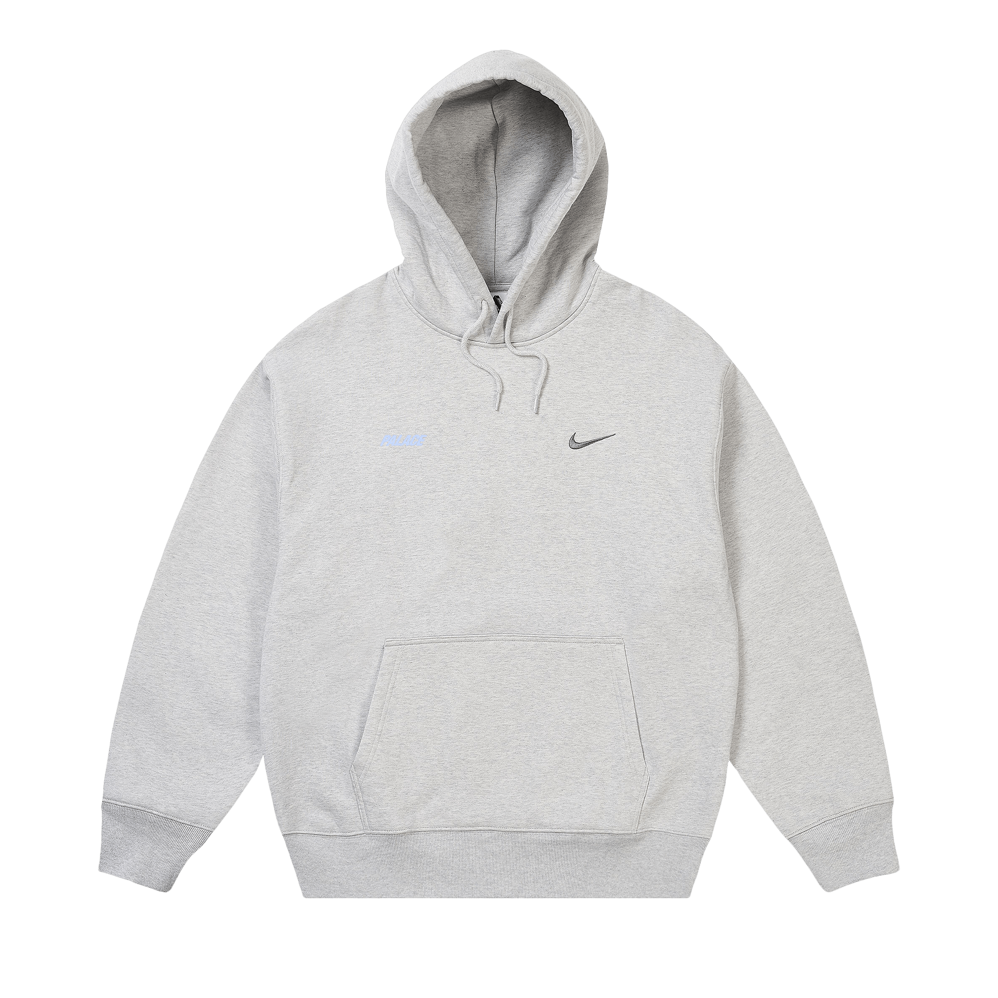 Palace x Nike Font Swoosh Hood 'Grey Marl'