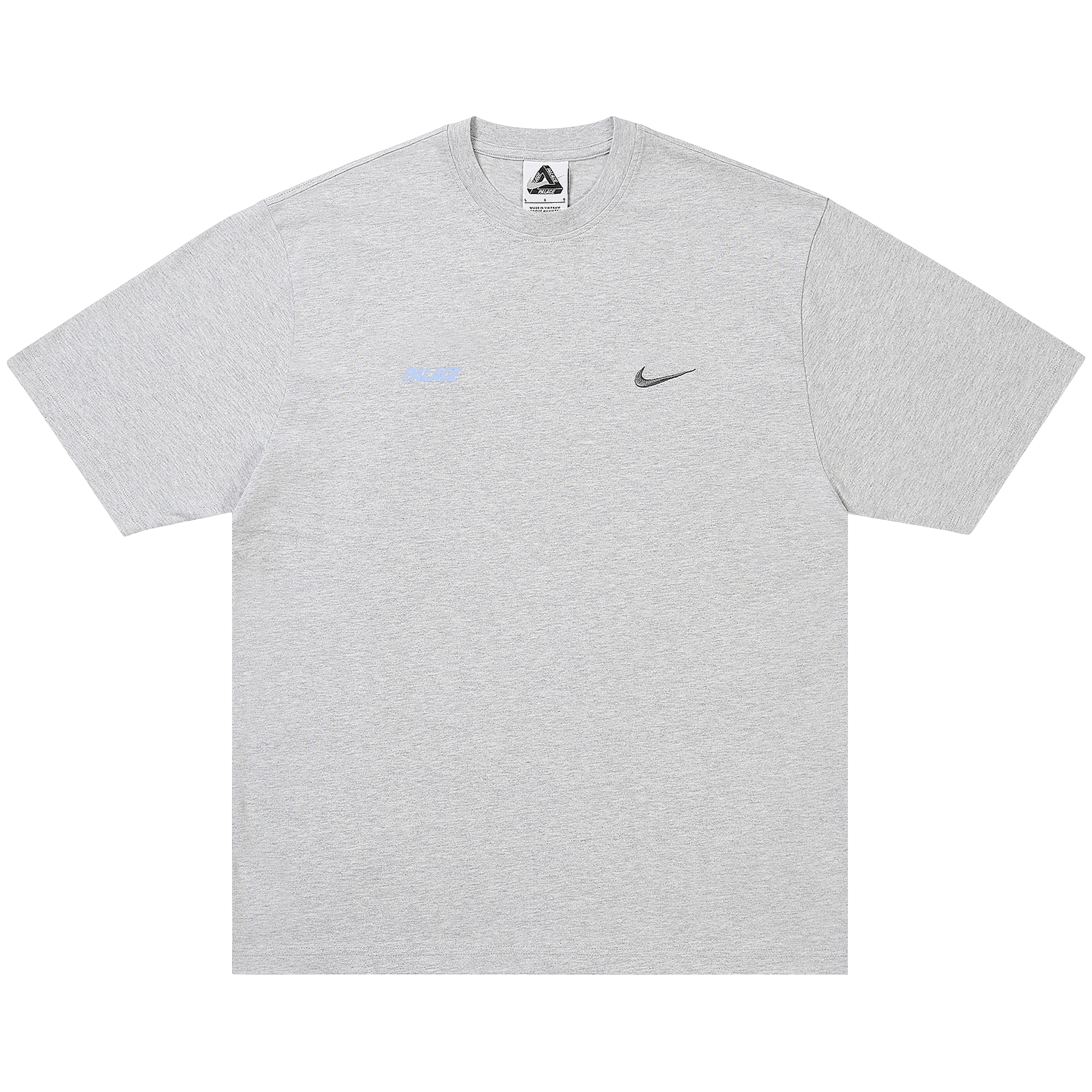 Palace x Nike Font Swoosh T-Shirt 'Grey Marl'