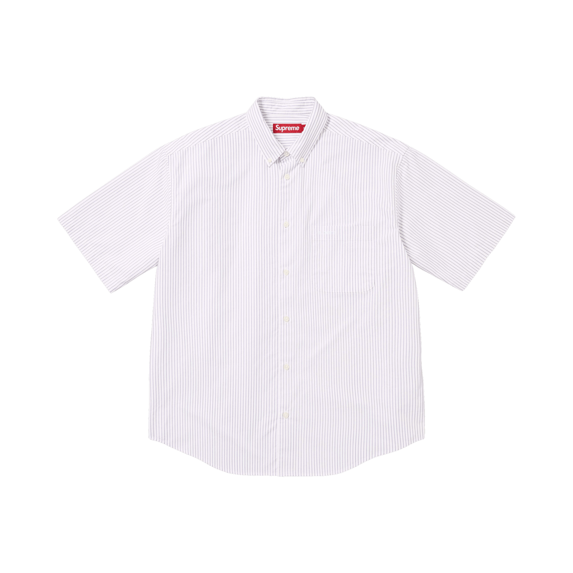 Supreme Loose Fit Oxford Short-Sleeve Shirt 'Stripe'