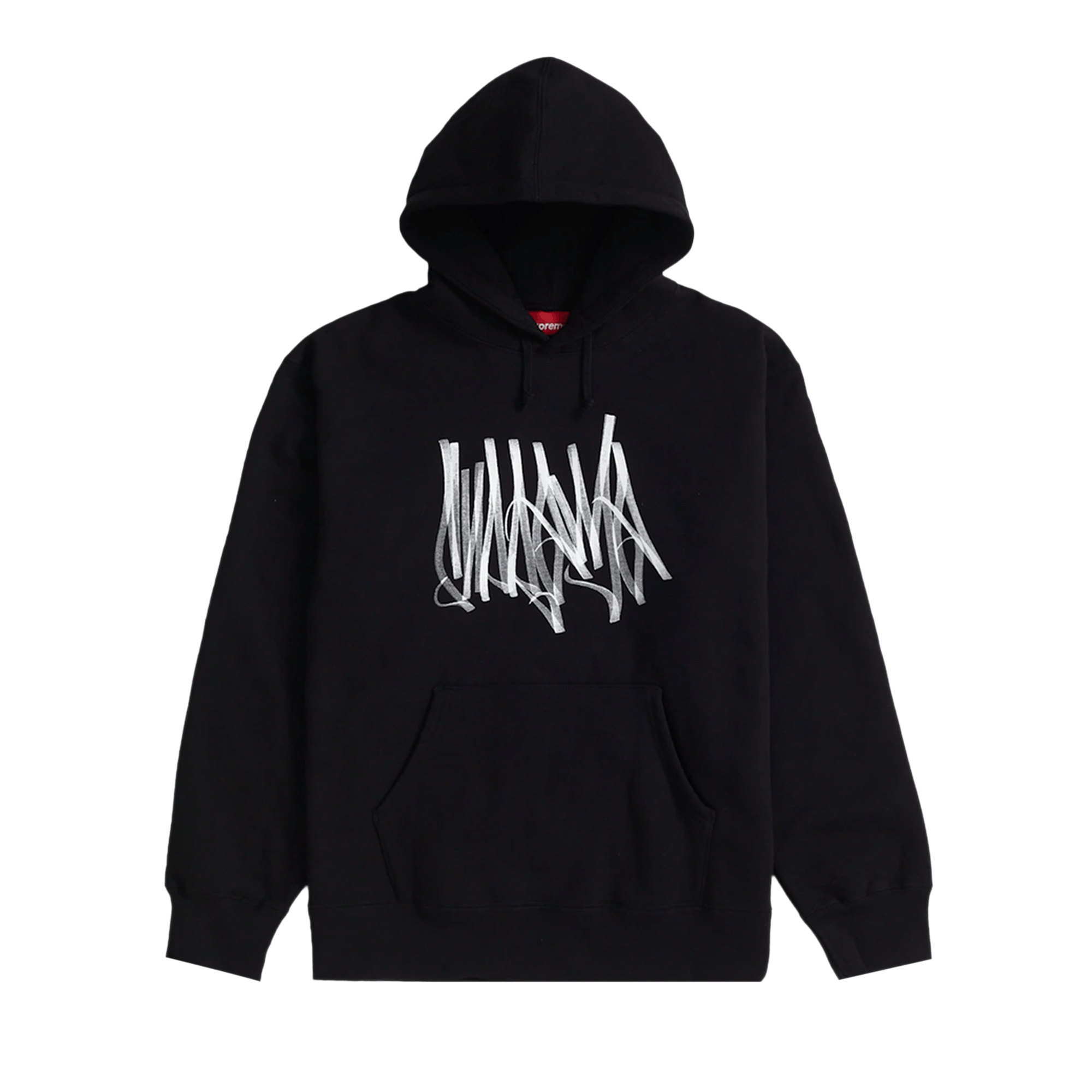 Supreme Tag Hooded Sweatshirt 'Black'