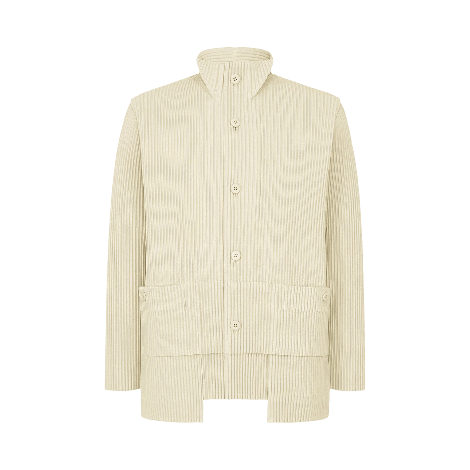 Homme Plissé Issey Miyake Multi-Pocket Shirt 'Limestone'