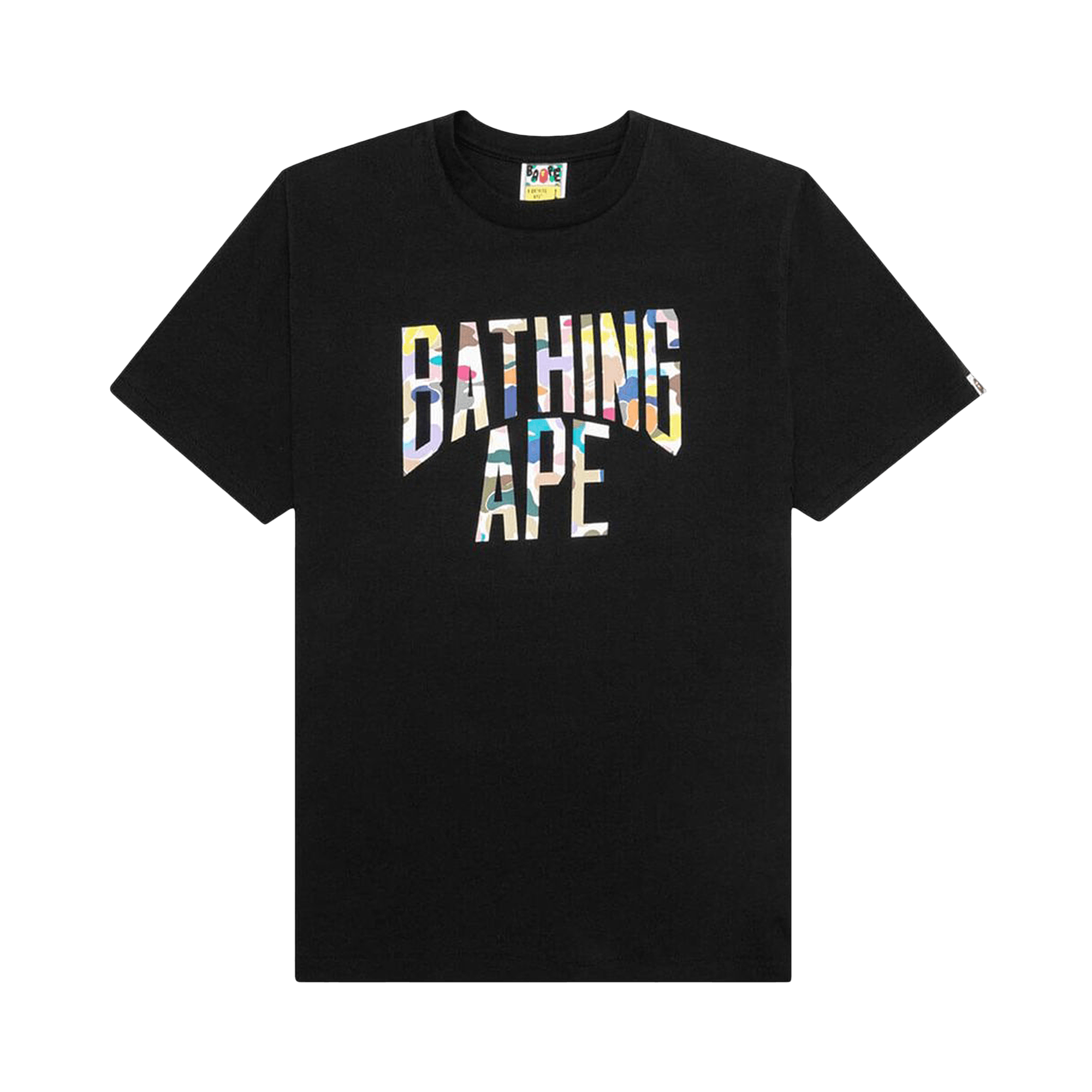 BAPE Multi Camo NYC Logo Tee 'Black'