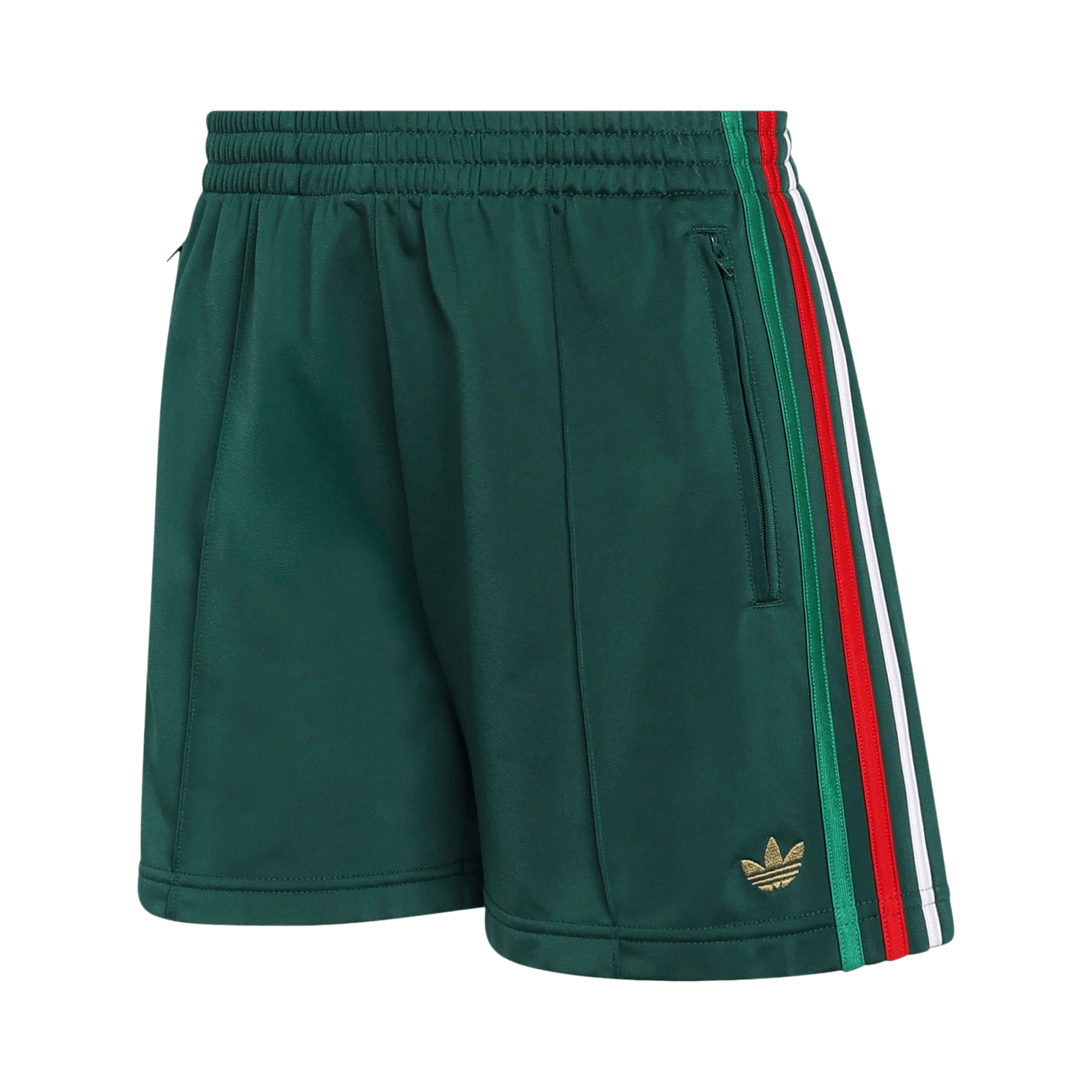 Adidas Originals Firebird Classic Shorts 'Team Dark Green/Bold Green/White/Better Scarlet'