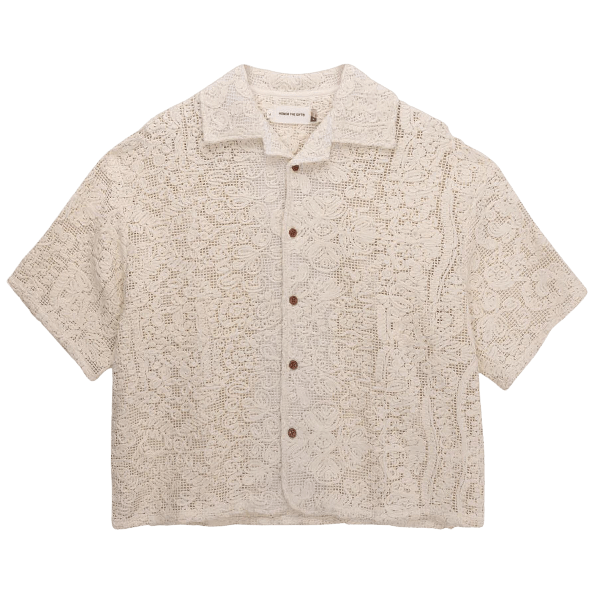 Honor The Gift Mind Maze Camp Shirt 'Natural'