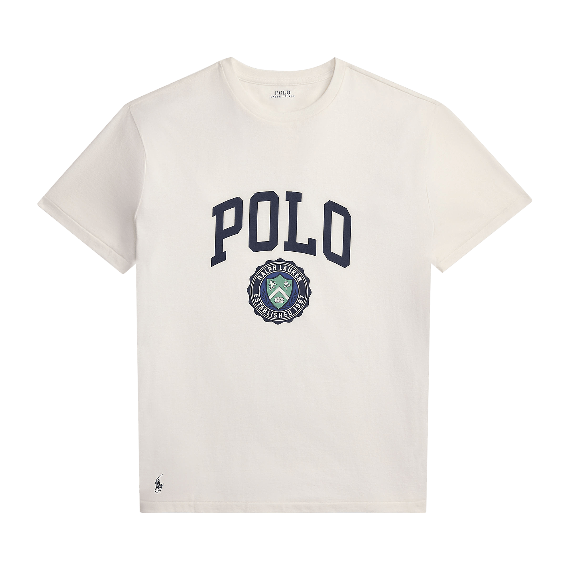 Polo Ralph Lauren Short-Sleeve Jersey Knit Graphic Print T-Shirt 'Deckwash White'