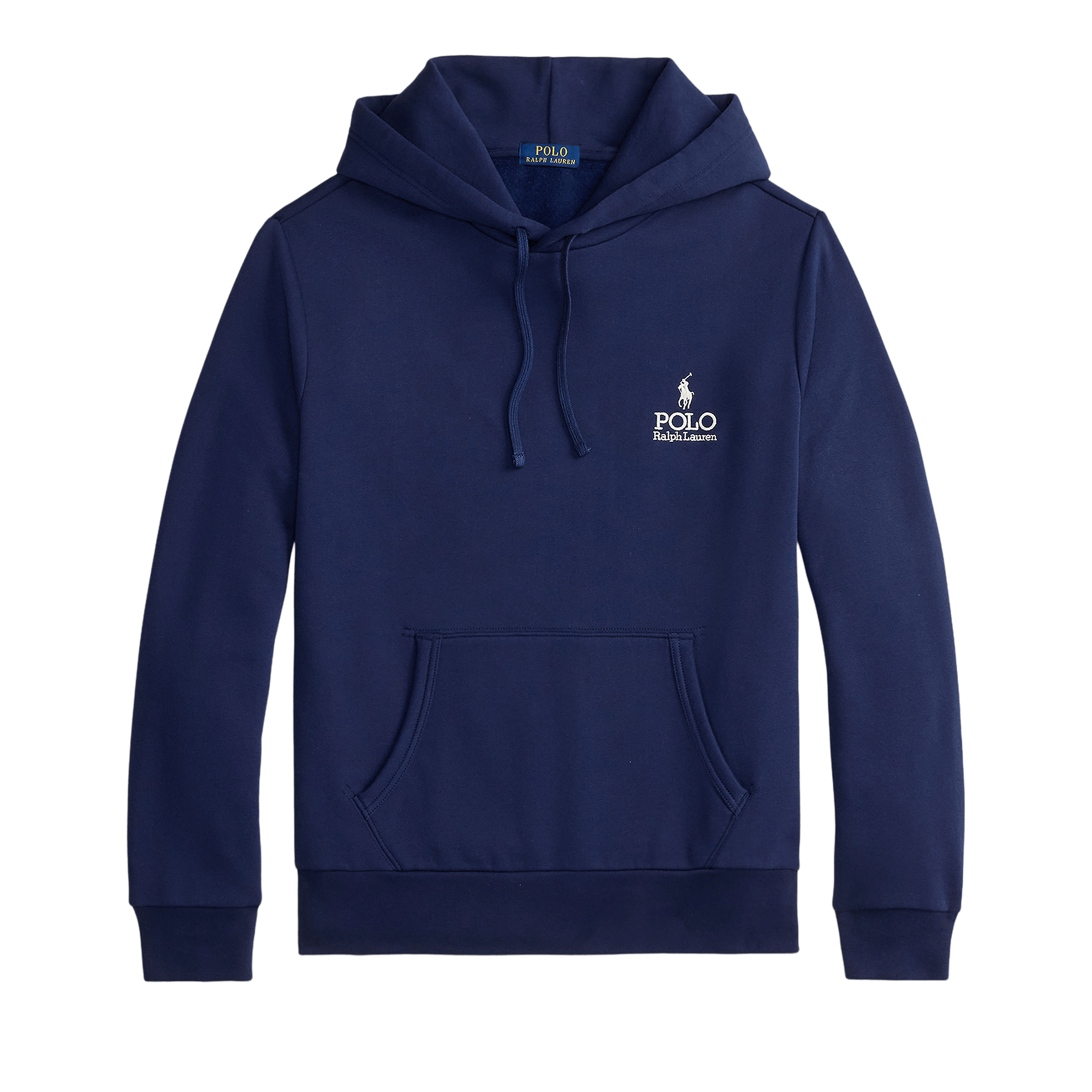 Polo Ralph Lauren Long-Sleeve Seasonal Fleece Graphic Polo Chest Logo Hooded Sweatshirt 'Newport Navy'
