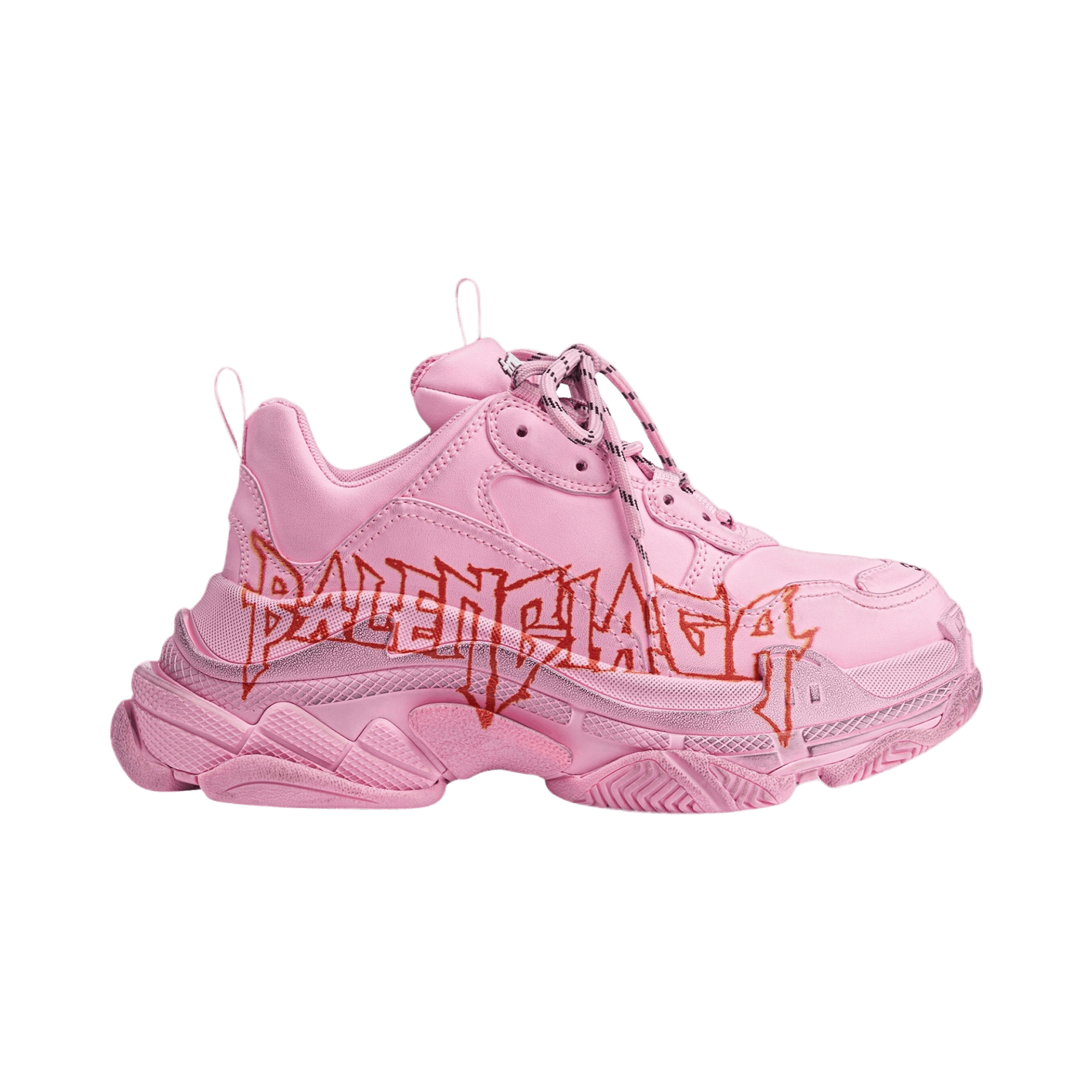 Balenciaga Triple S Sneaker 'DIY Metal - Pink Black Red'