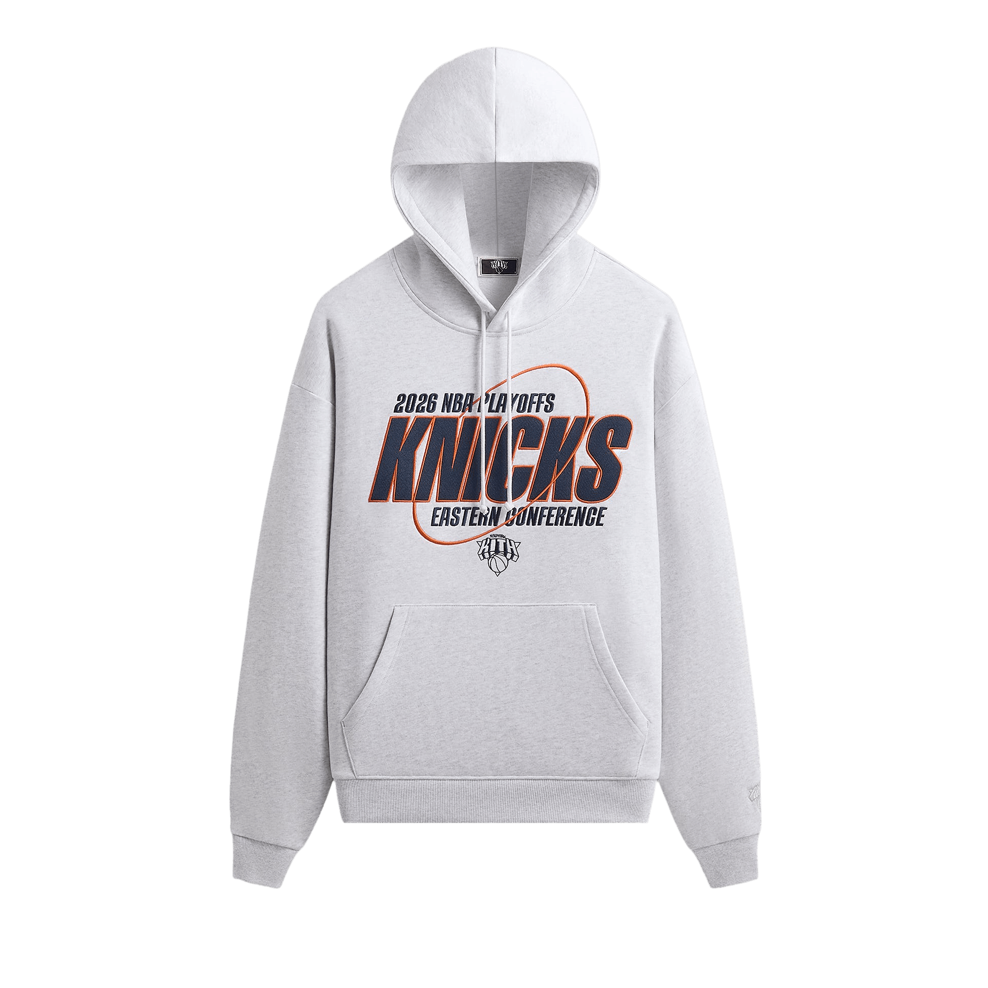 Kith For The New York Knicks Playoffs Nelson Hoodie 'Light Heather Grey'