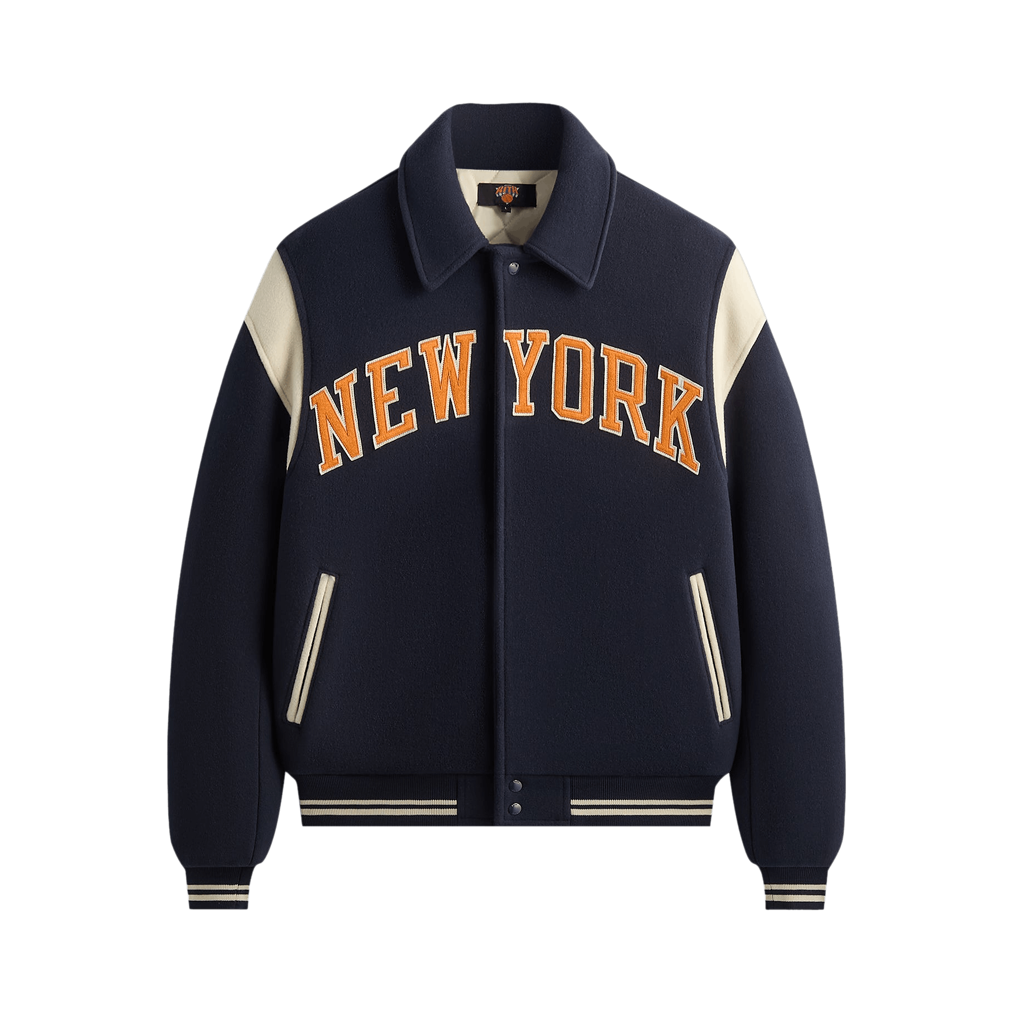 Kith For The New York Knicks Wool Varsity Jacket 'Nocturnal'