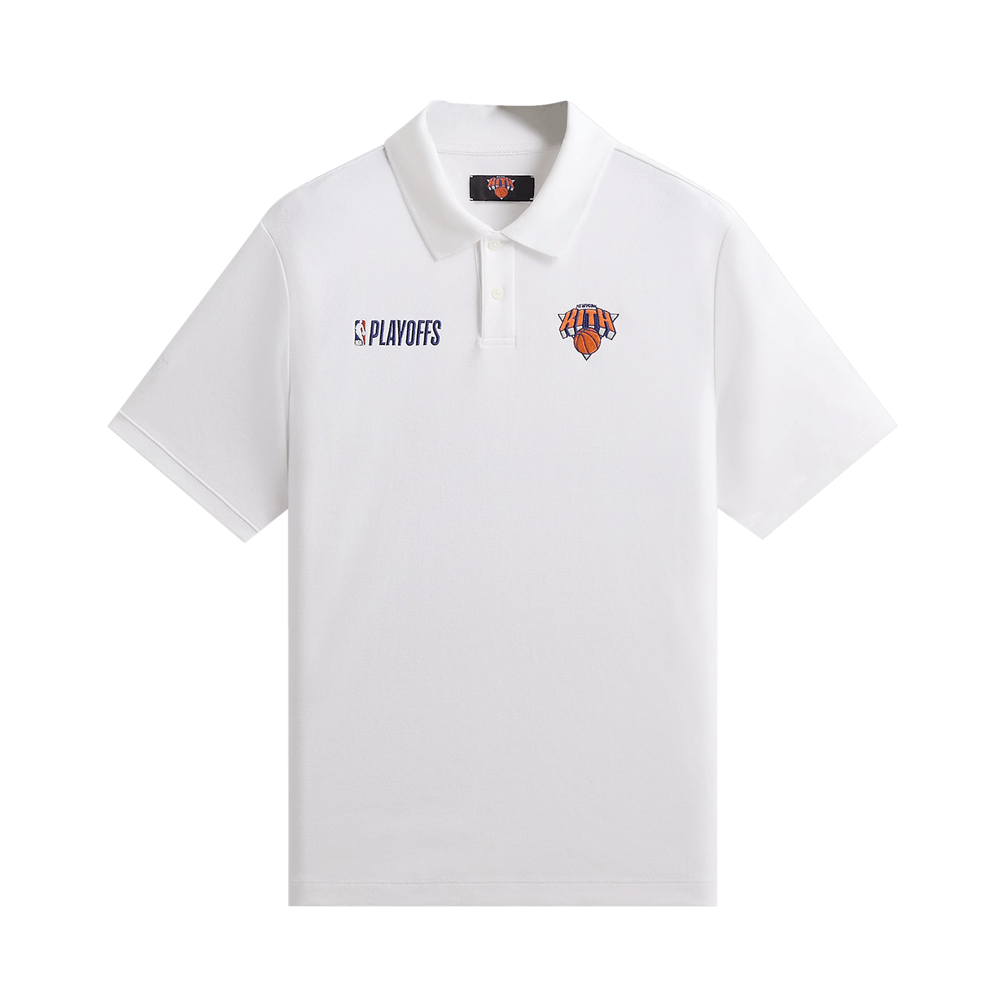 Kith For The New York Knicks Playoffs Ainslie Pique Polo 'White'