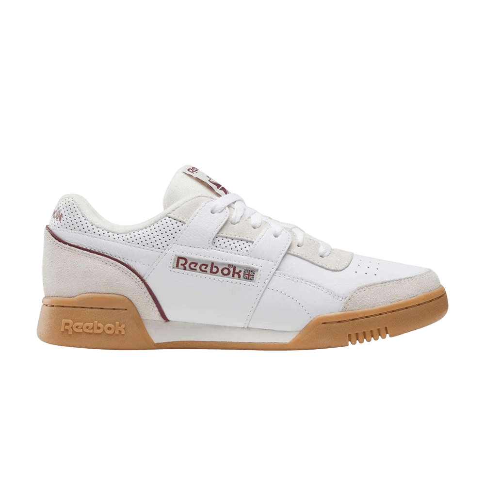 Reebok Workout Plus 'White Classic Burgundy'