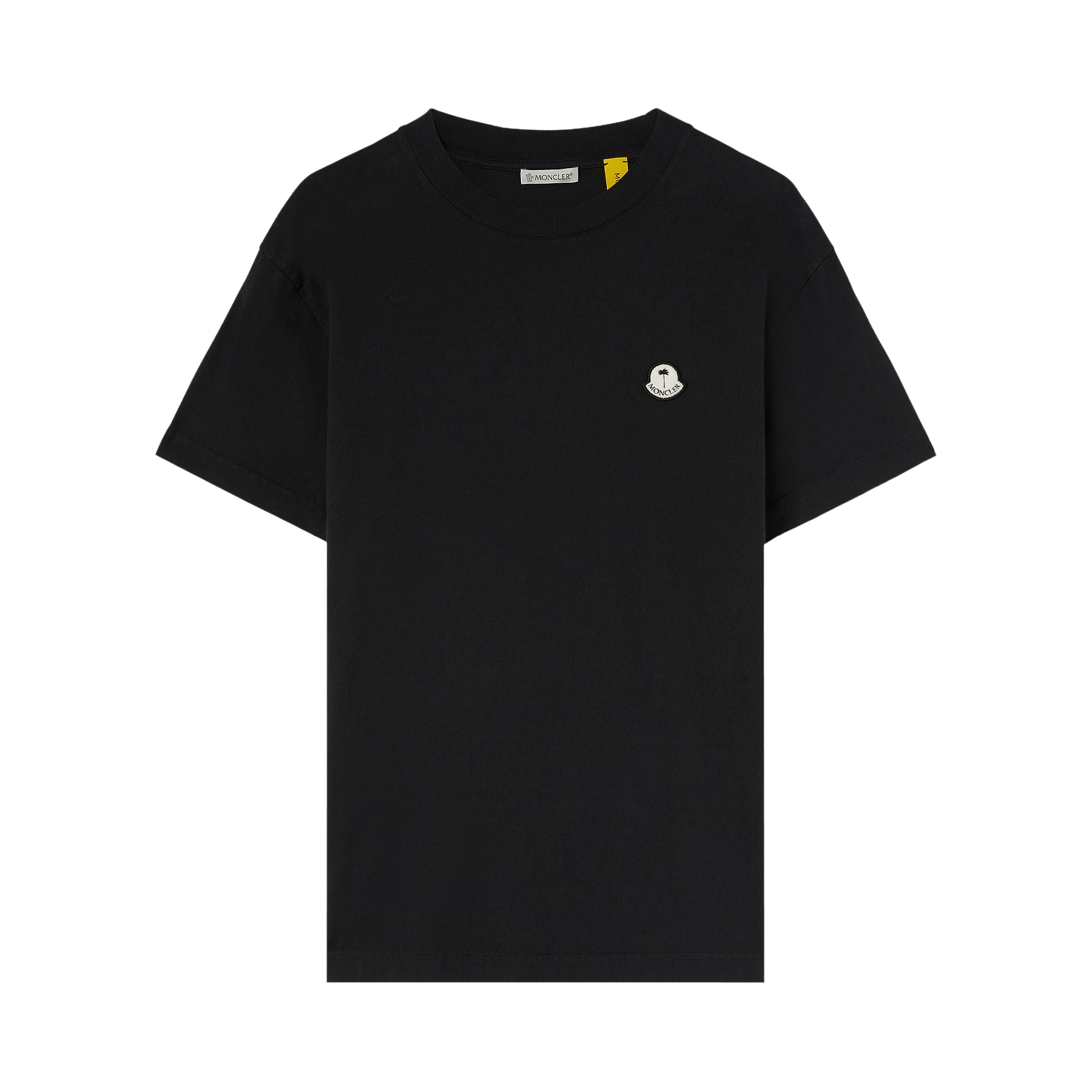 Moncler x Palm Angels Logo Patch T-Shirt 'Black/White'