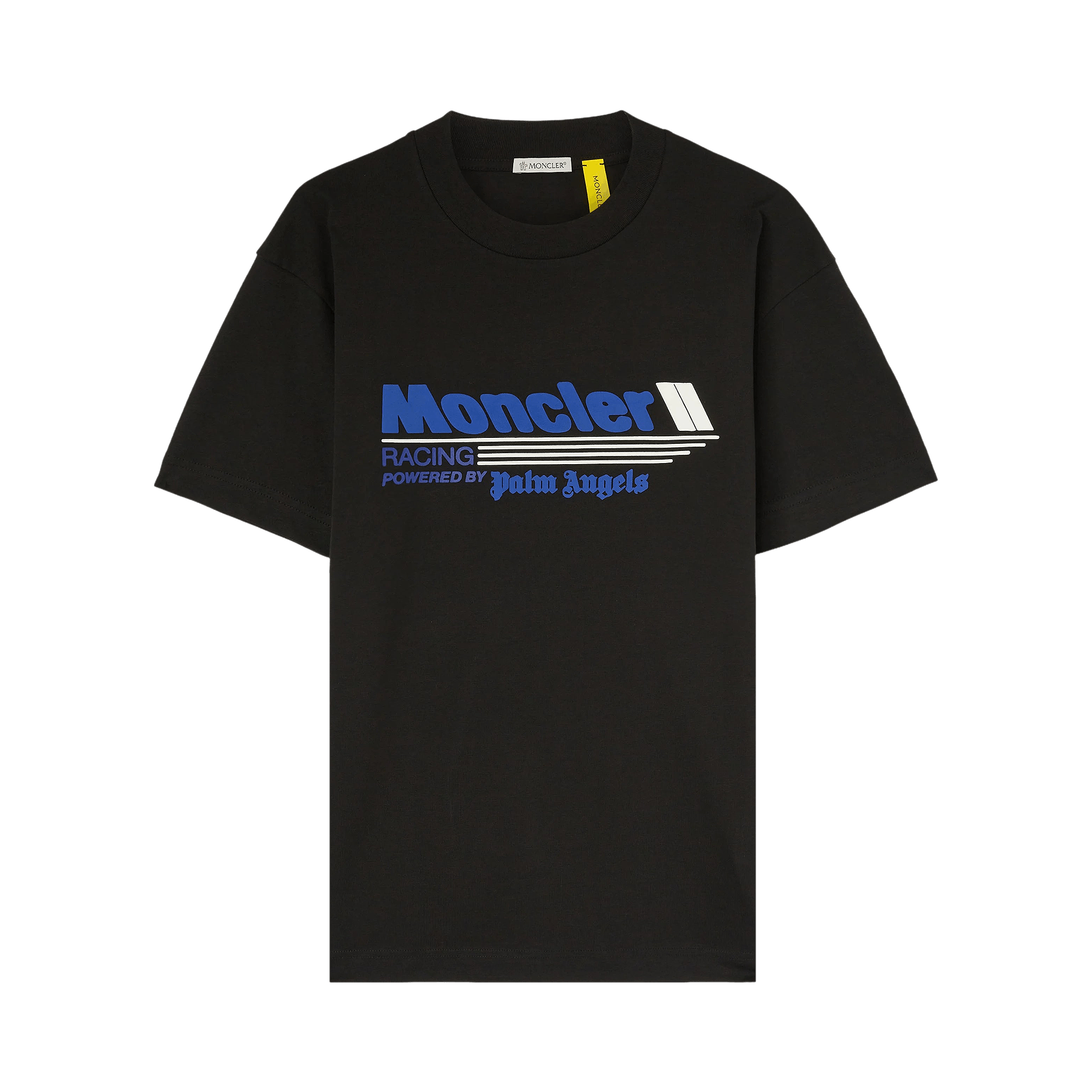 Moncler x Palm Angels Racing T-Shirt 'Black/Blue'
