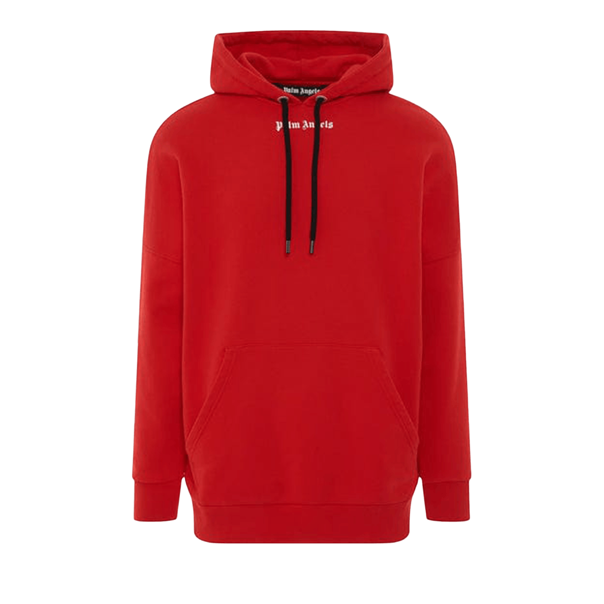 Palm Angels Logo Print Hoodie 'Red/Black'