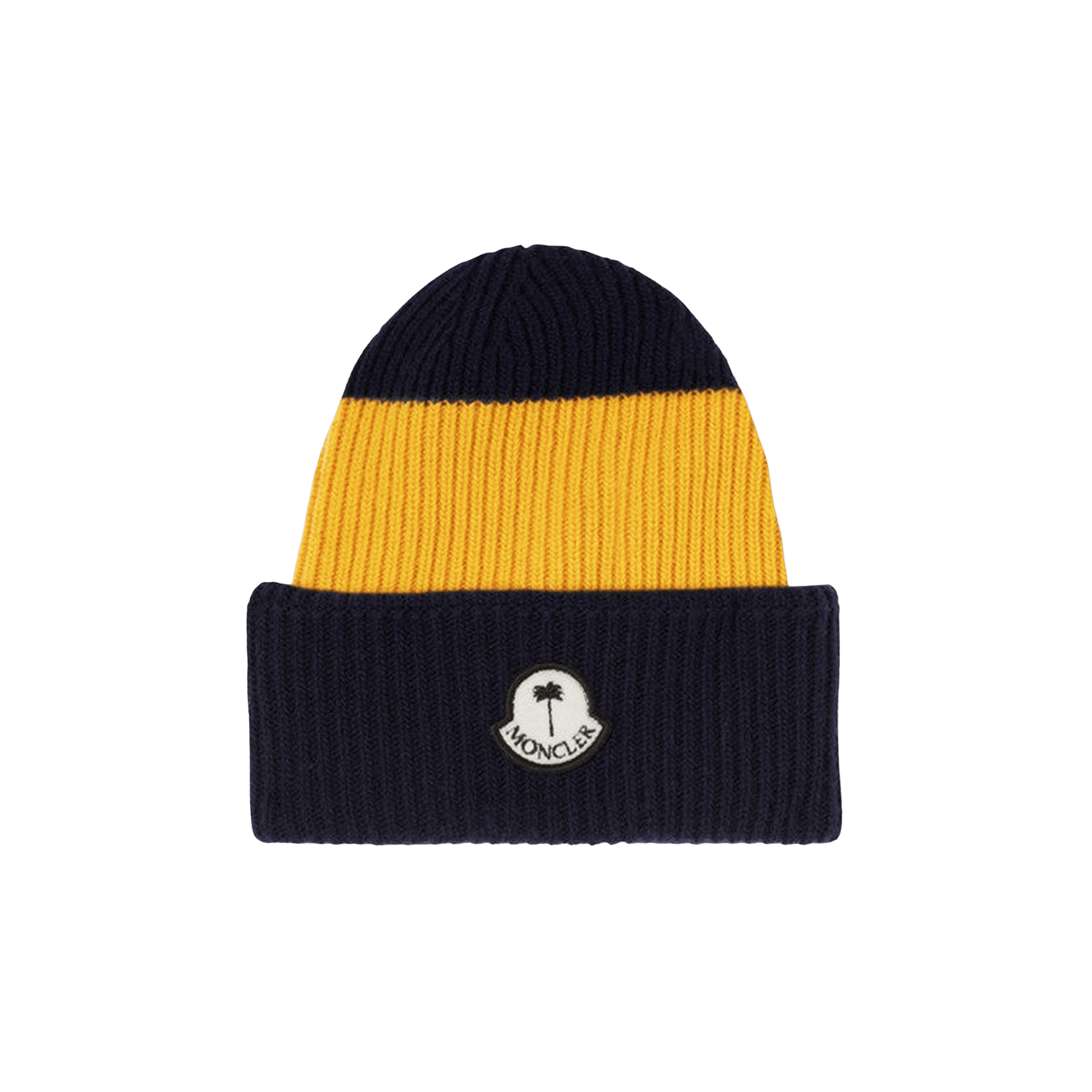 Moncler x Palm Angels Tricot Beanie Hat 'Blue/Yellow'
