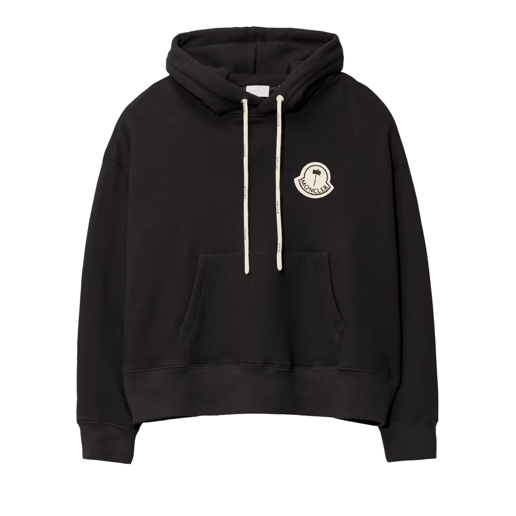 Moncler x Palm Angels Logo Hoodie 'Black/White'