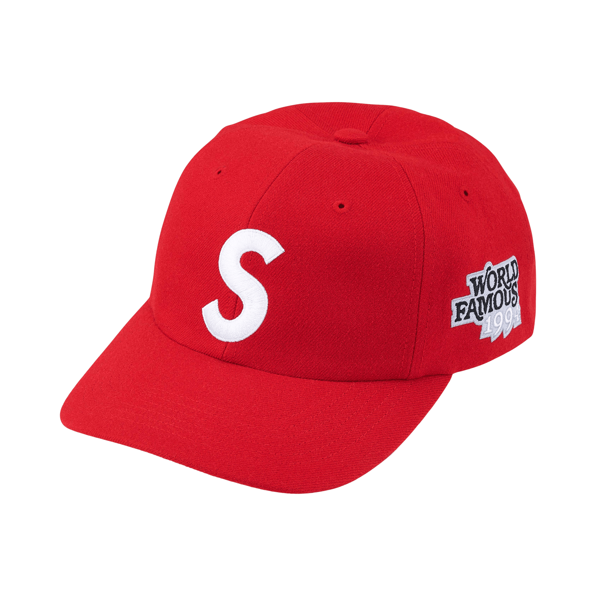 Supreme World Famous S Logo 6-Panel 'Red'