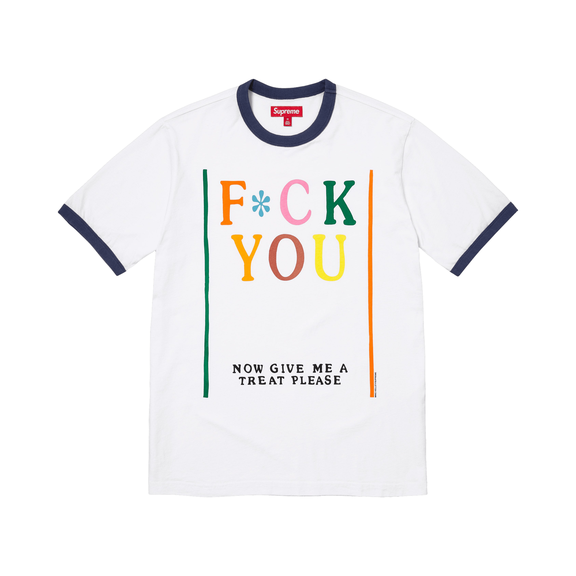 Supreme x Mike Kelley Ringer Tee 'White'