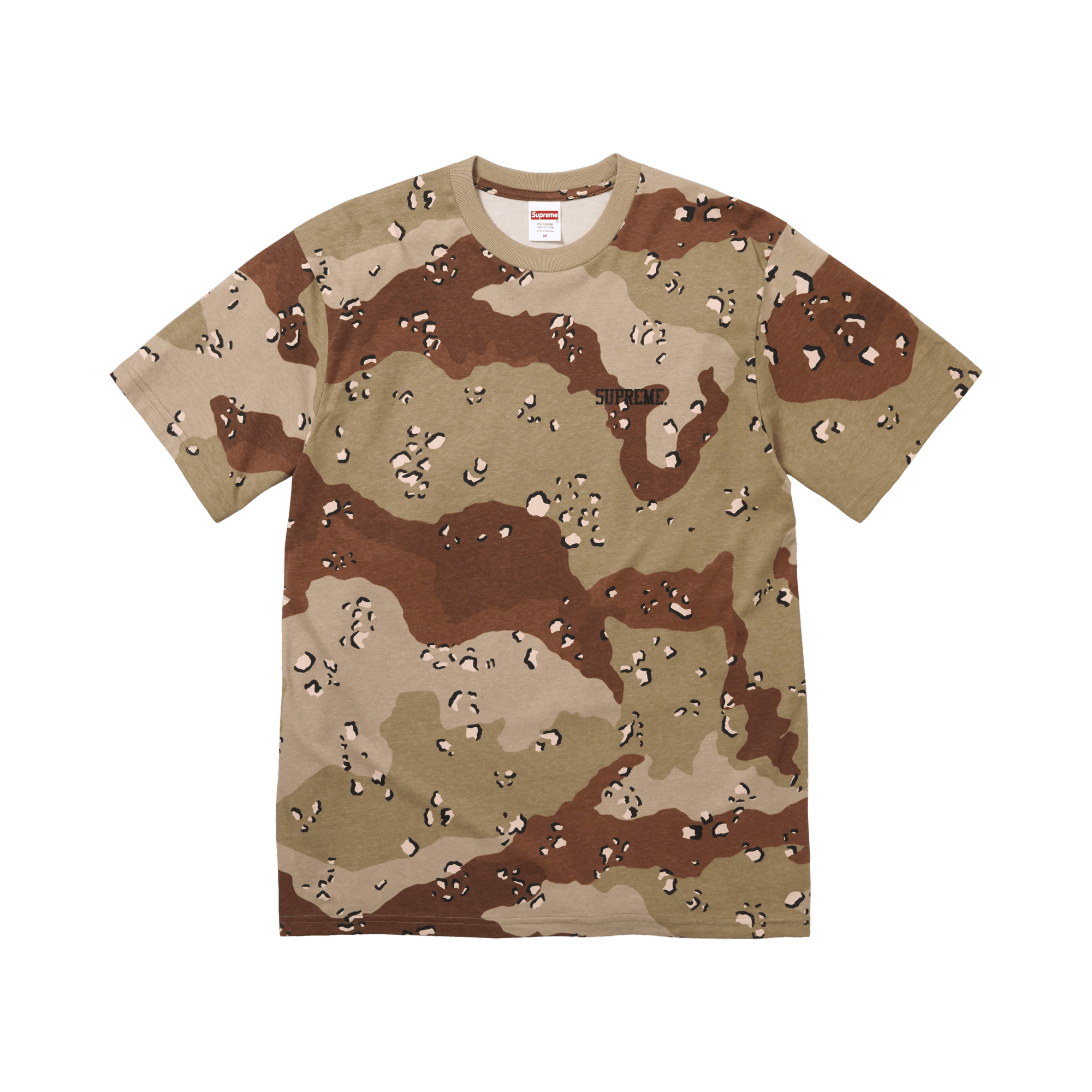 Supreme x Mike Kelley Banner Tee 'Chocolate Chip Camo'