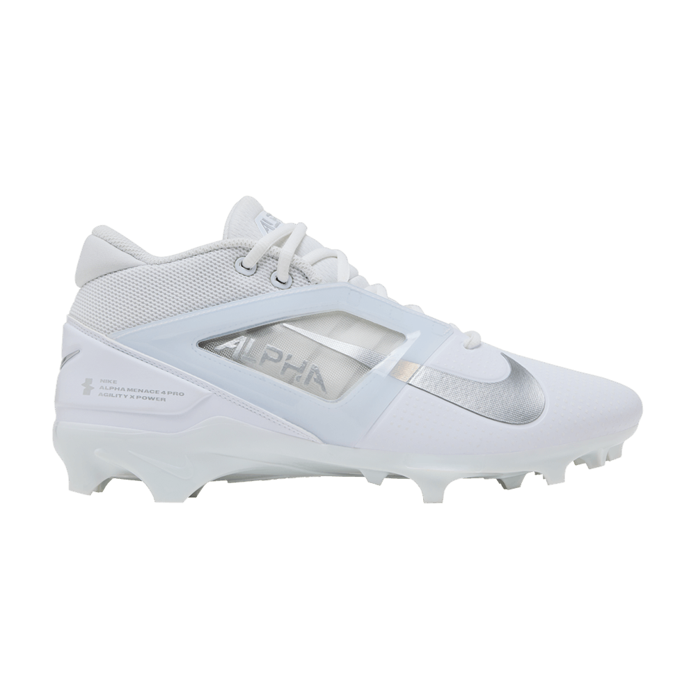 Nike Alpha Menace 4 Pro 'White Metallic Silver'